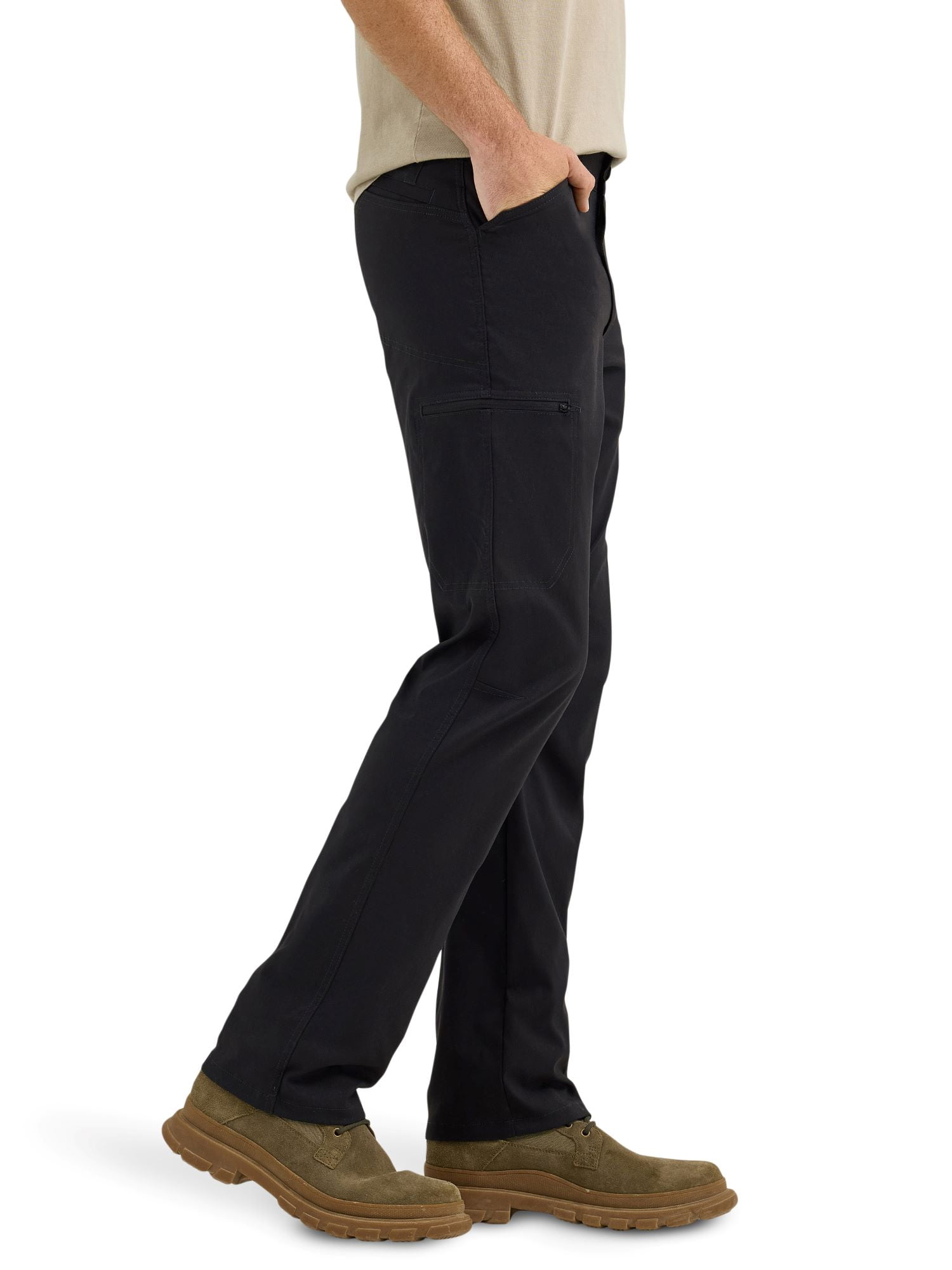 Wrangler Men's Outdoor All Terrain Cargo Pants with UPF 50+ Protection (Black) s3w2y