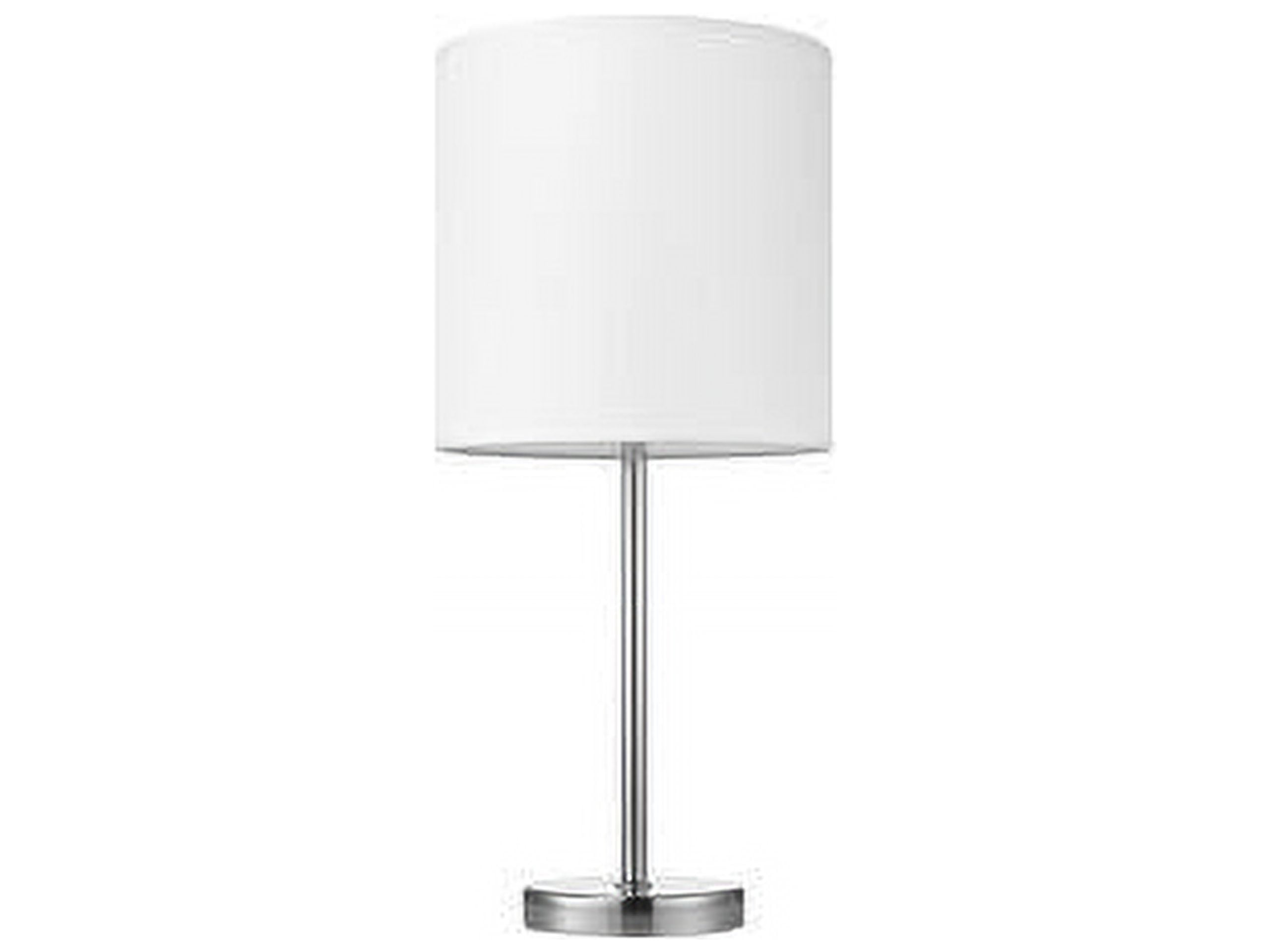 Lorell LED Table Lamp with Brushed Nickel Finish (Silver, 10-watt) y572c