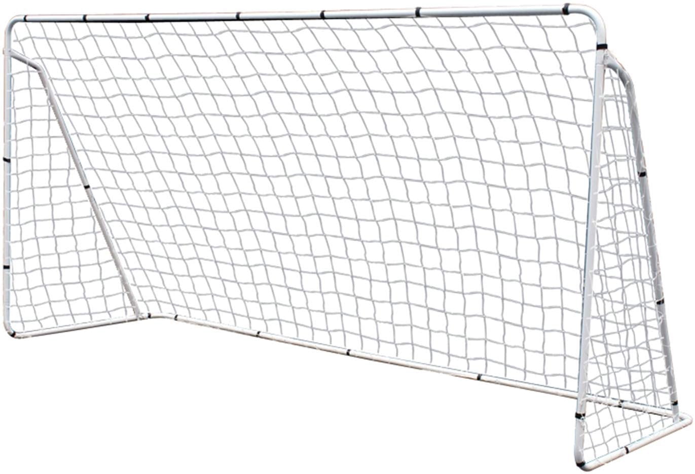 ZenStyle Soccer Goal Training Net with Steel Frame (White, 12 ft x 6 ft) 6sfzc