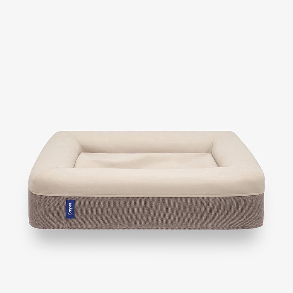 Casper Dog Bed, Plush Memory Foam, Durable Rip-Resistant Cover (Sand, Small) 68gjv