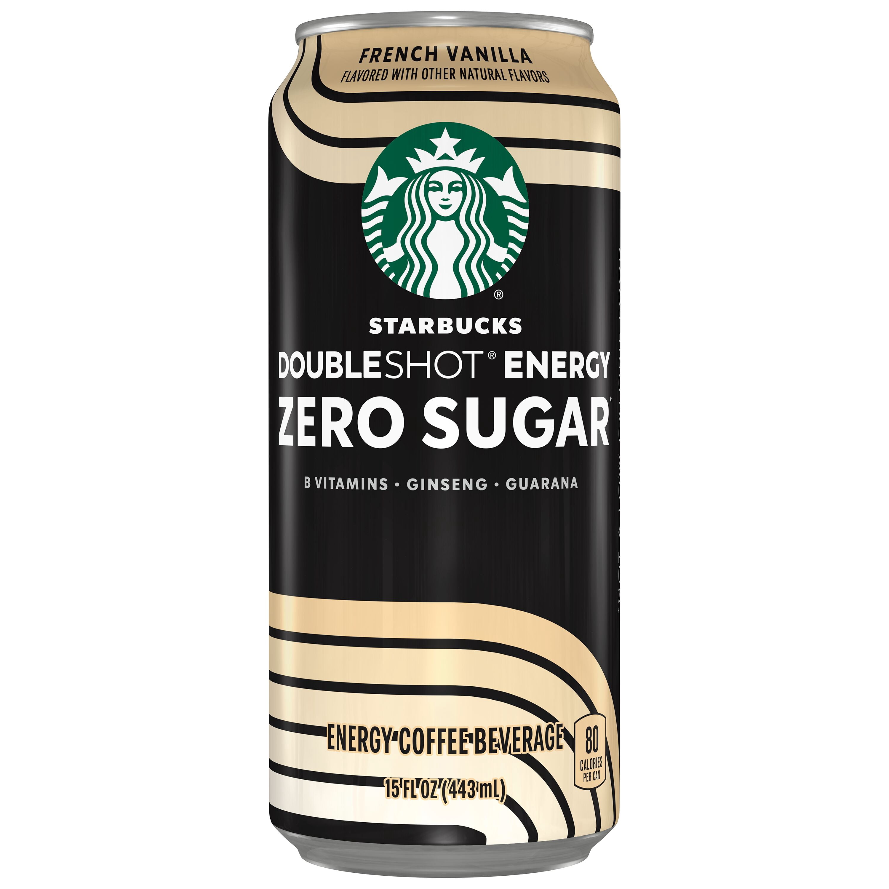 Starbucks Zero Sugar French Vanilla Doubleshot Energy Coffee (15 fl oz, 12 Pack) crgvz