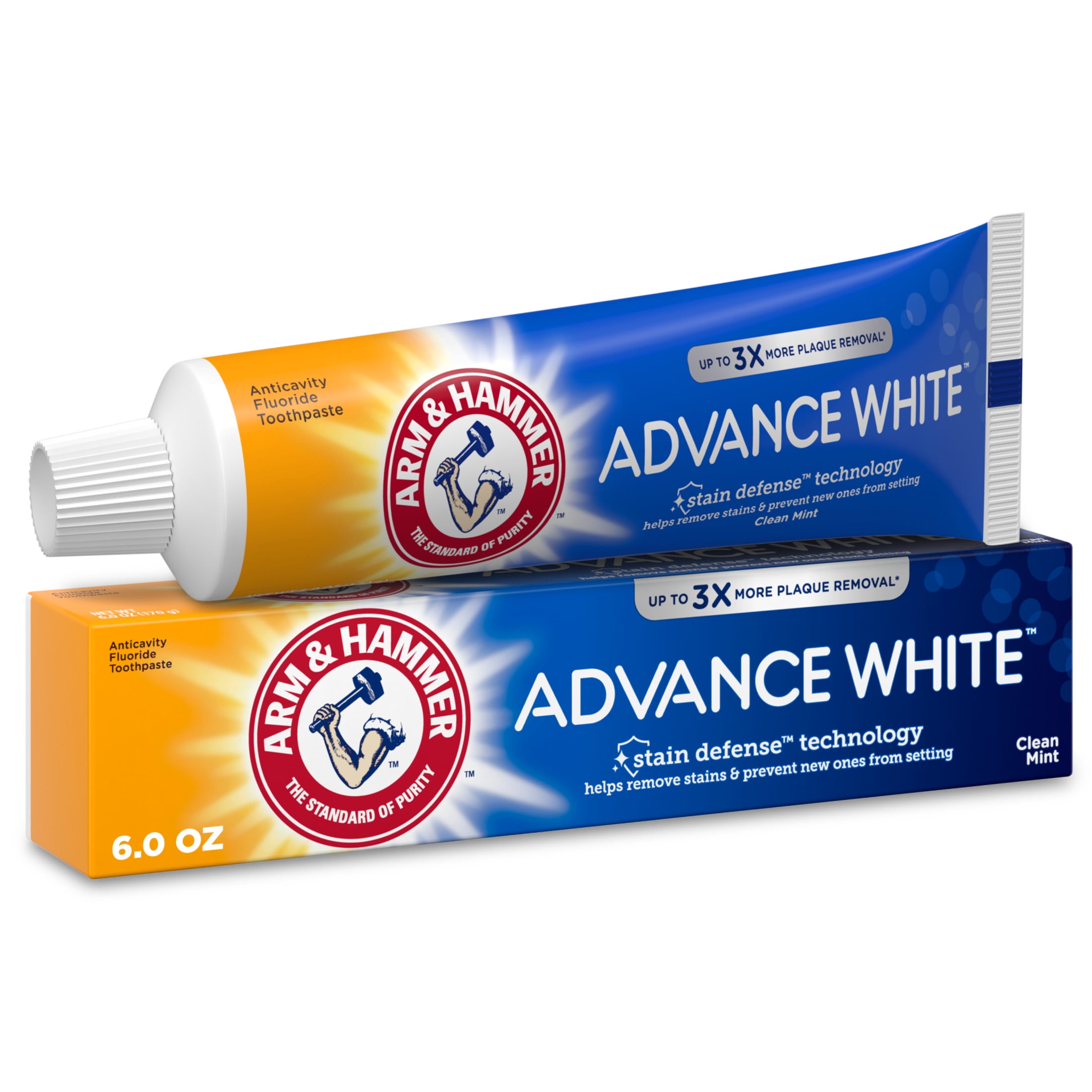 ARM & HAMMER Advance White Extreme Whitening Toothpaste, Fluoride Anticavity Formula (Clean Mint, 6 oz) i4ab0