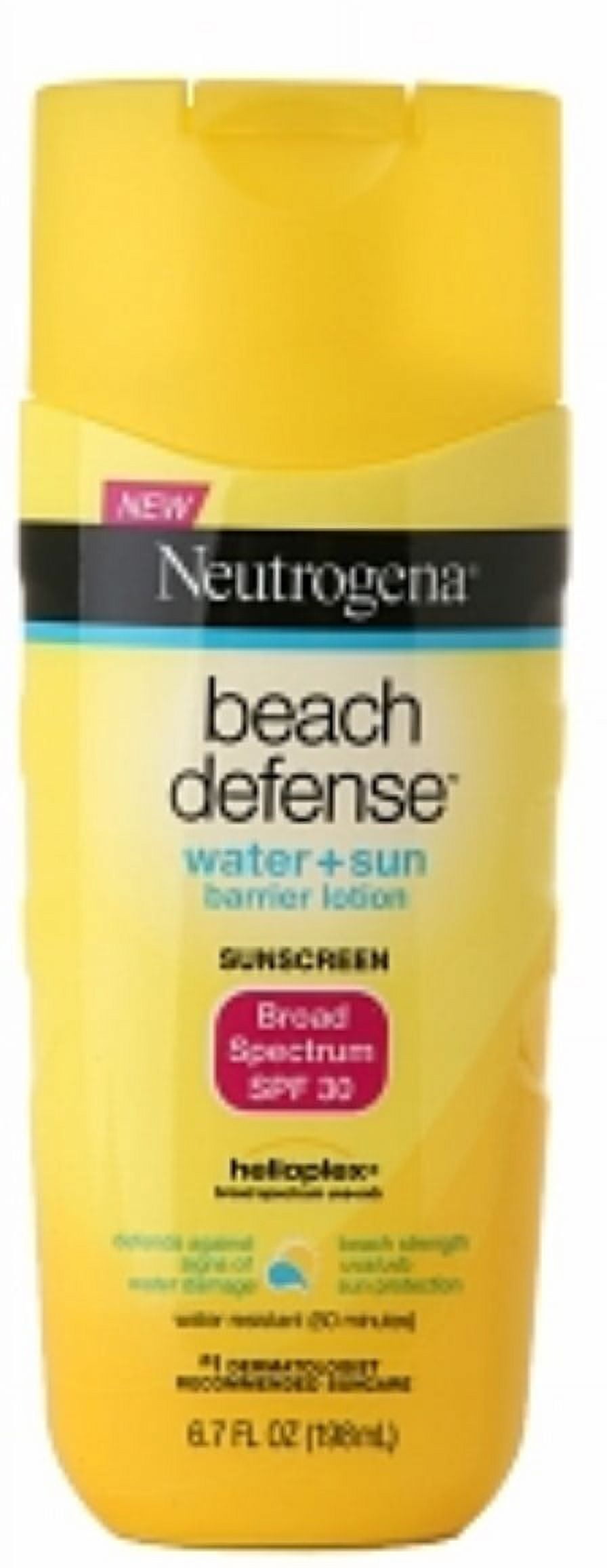 Neutrogena Beach Defense Sunscreen Lotion Broad Spectrum SPF 30 (White, 6.7 oz, 4 Pack) exl12