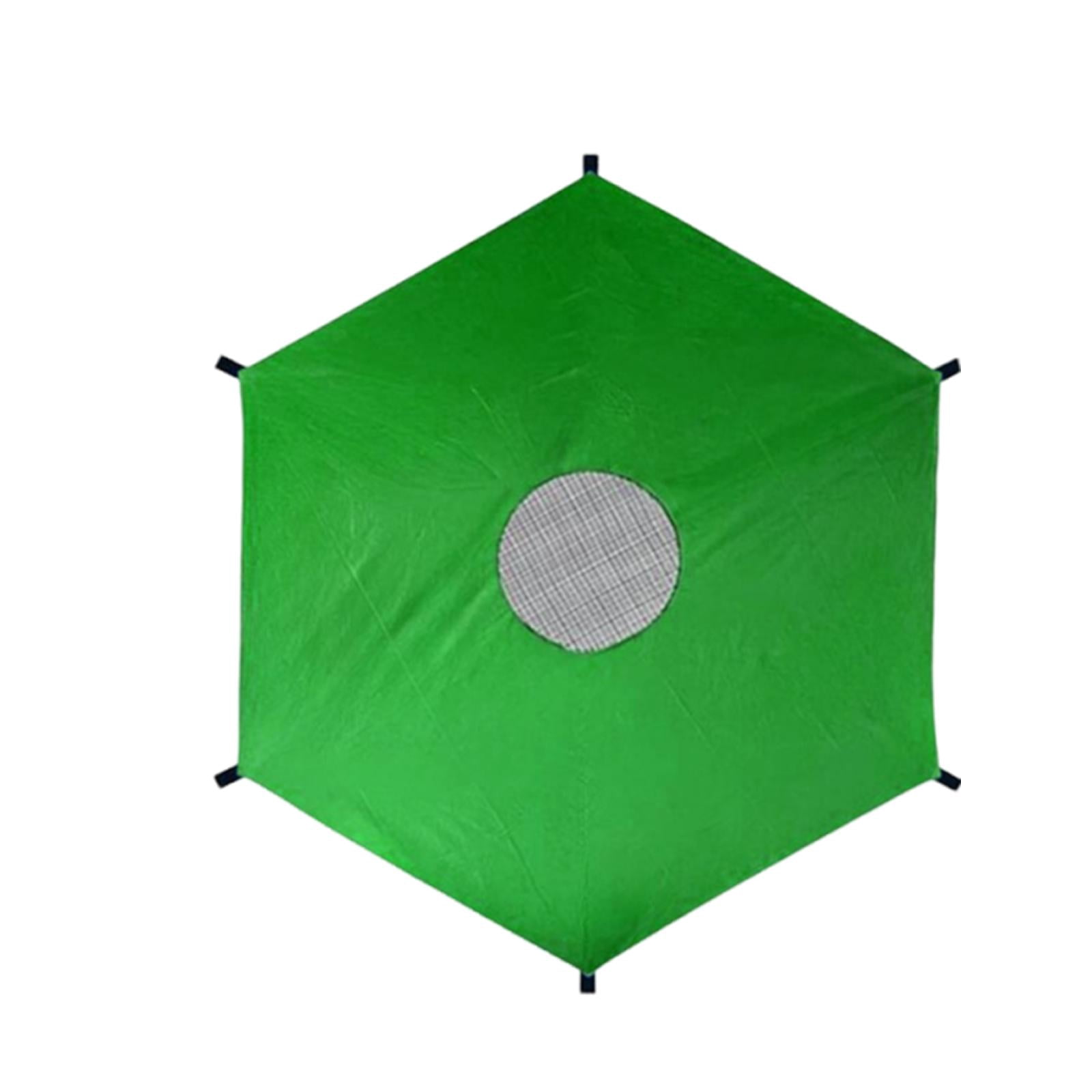 yotijay Waterproof Trampoline Shade Canopy for 8ft Trampolines with 6 Poles (Green, 8 ft) n5oga