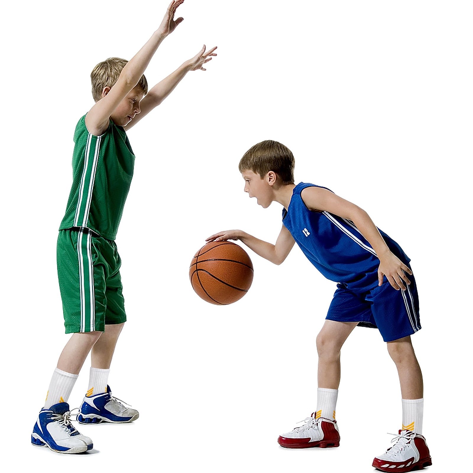 Tphon Kids Athletic Sports Socks Moisture-Wicking Basketball Soccer Crew Socks (Multicolor, 6 Pairs) 1r1qz