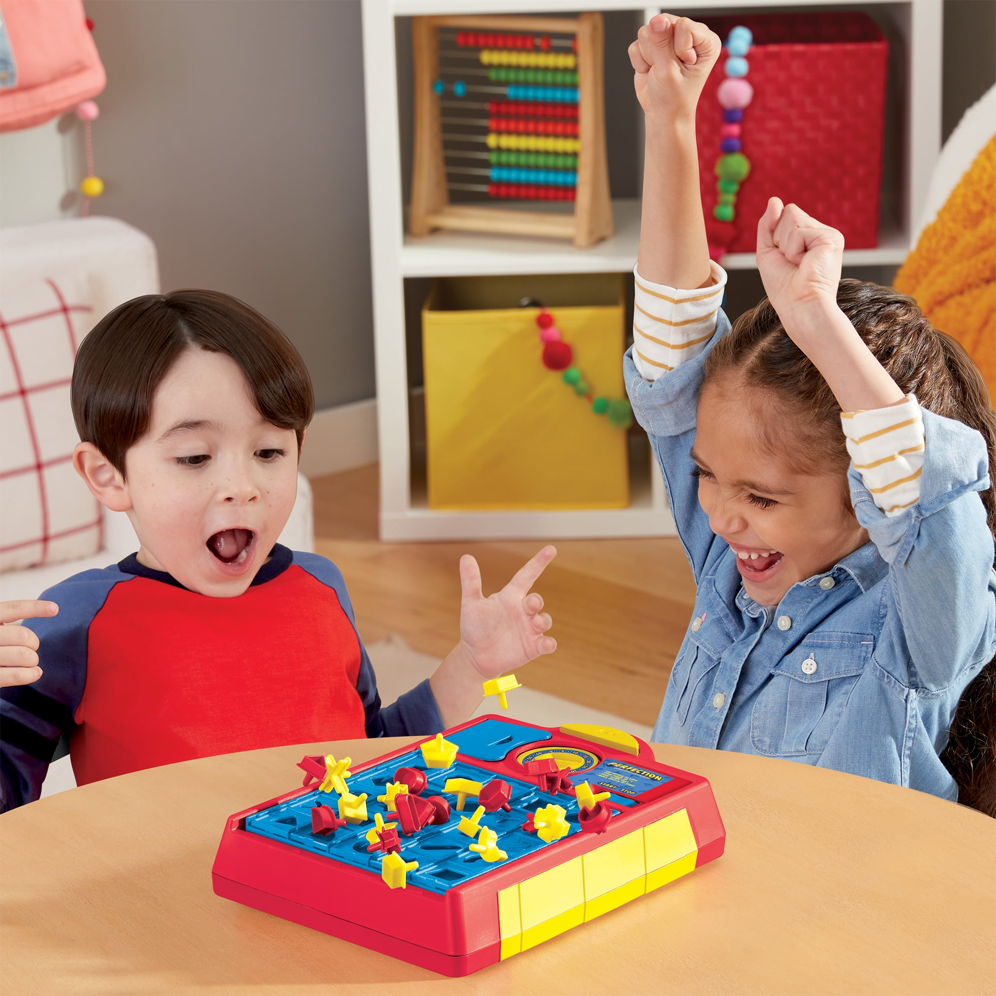Perfection Kids Board Game, Fast-Paced Shape Matching Puzzle (1 Game Set) xmzf6