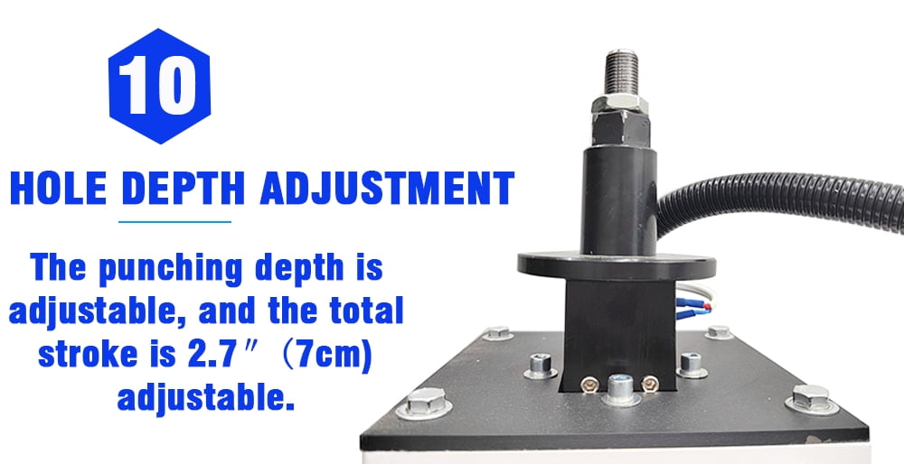 Maisutseb Pneumatic Hinge Boring Insertion Machine Woodworking Drill Press (2.7 in Stroke) zqylq