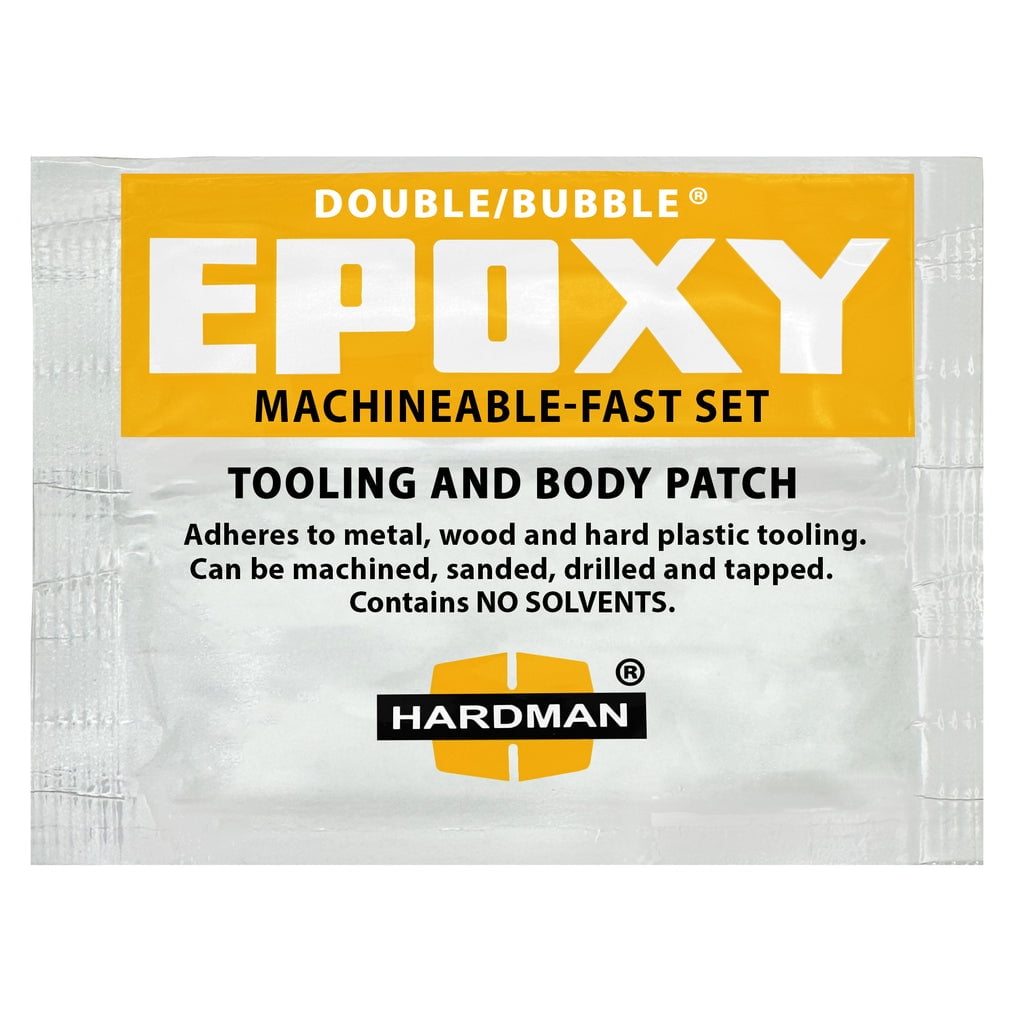 Hardman Double Bubble Machineable Fast Setting Epoxy Adhesive (Yellow, 5 Pack) 6lb0s