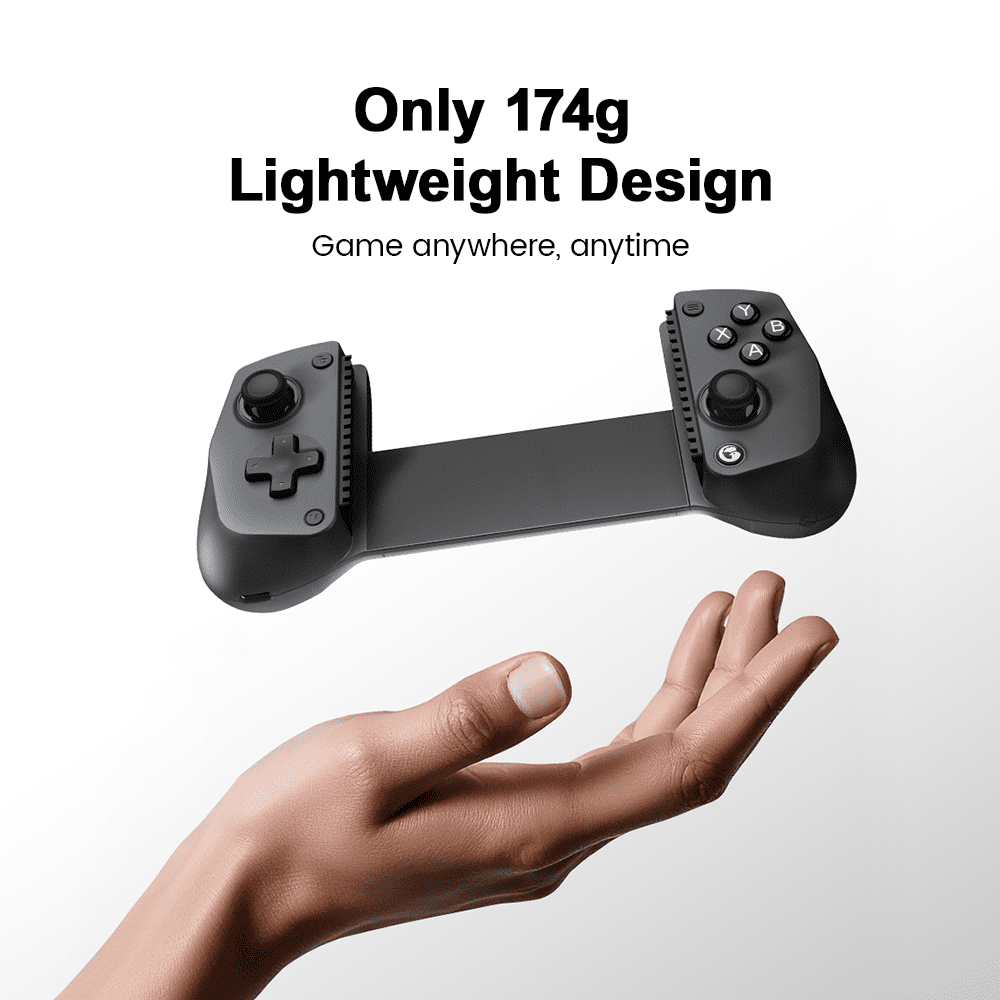 GameSir X5s Bluetooth Mobile Gaming Controller with Hall Effect Joysticks (Black, 4.13 in to 8.39 in) dqew1
