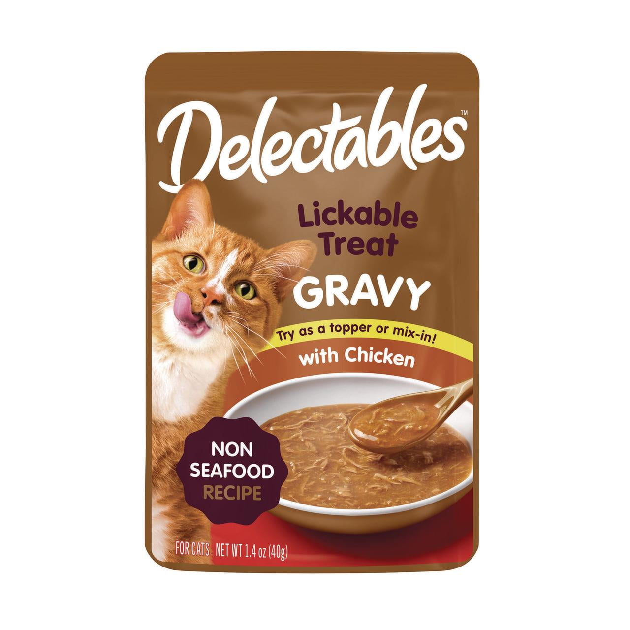 Hartz Delectables Lickable Wet Cat Treats, Chicken Flavor Gravy (1.4 oz) w3on2
