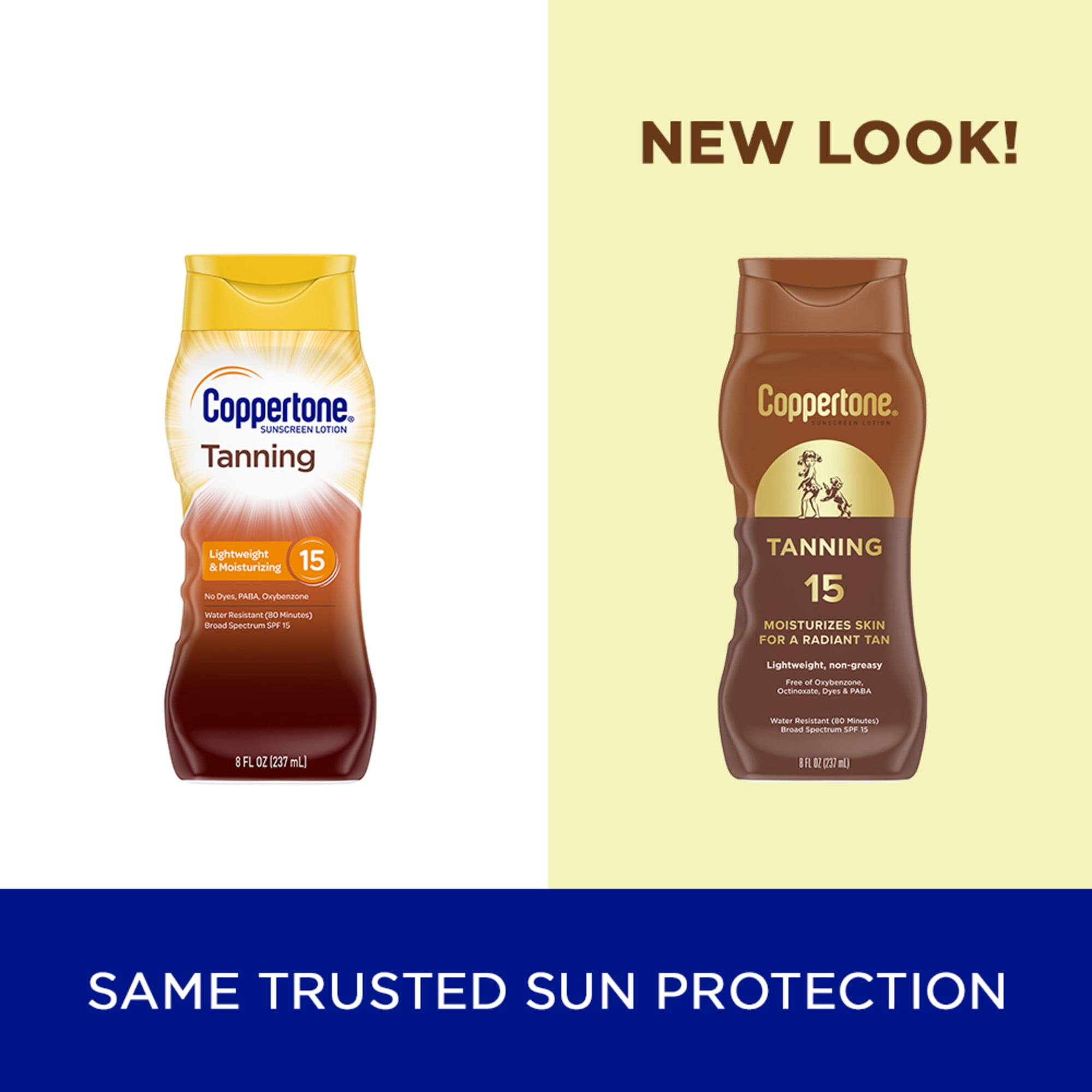 Coppertone Tanning Sunscreen Lotion, Broad Spectrum SPF 15, Water Resistant (8 fl oz) ygdos