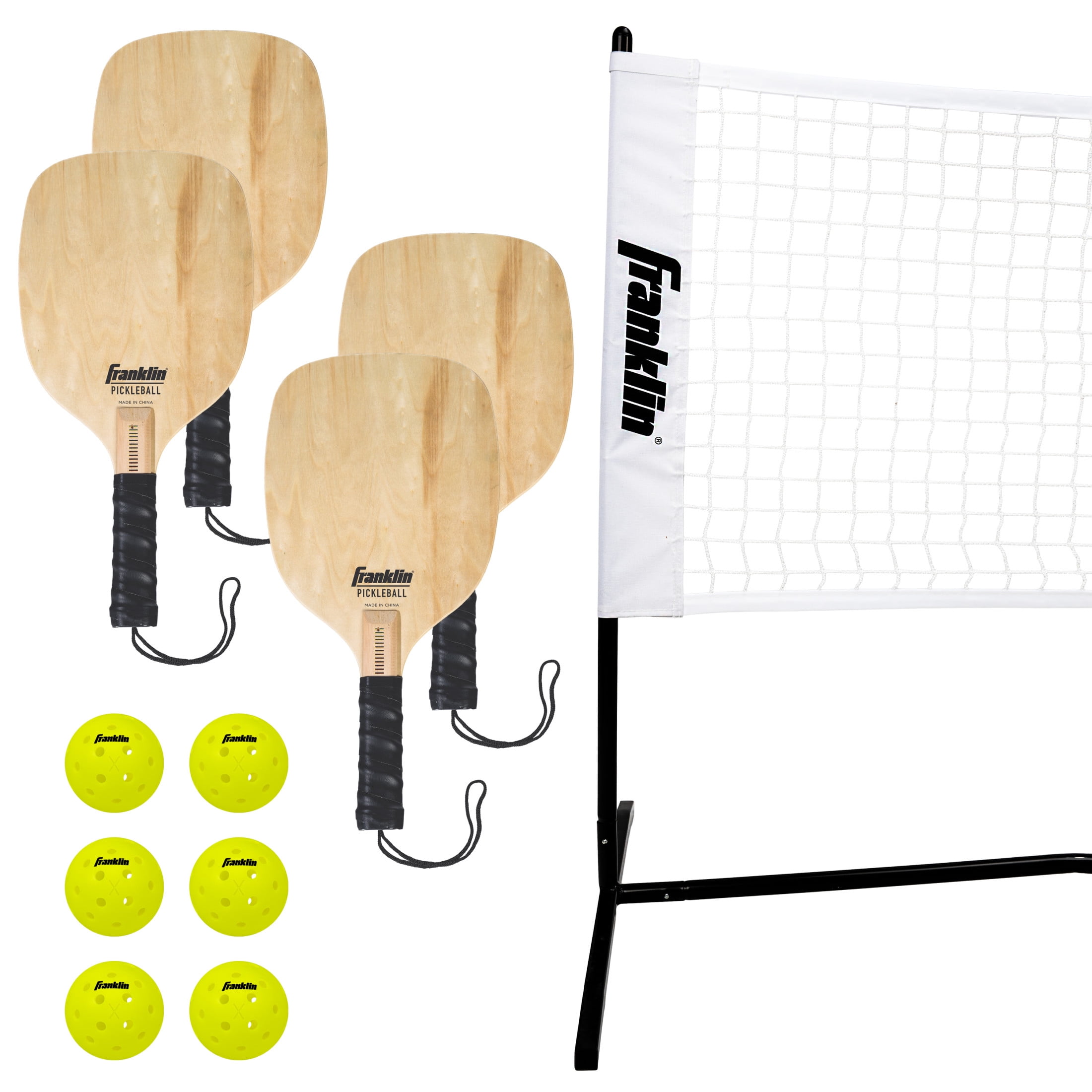 Franklin Sports Half-Court Pickleball Net Set (Black, 10 ft x 3 ft) kcwz2