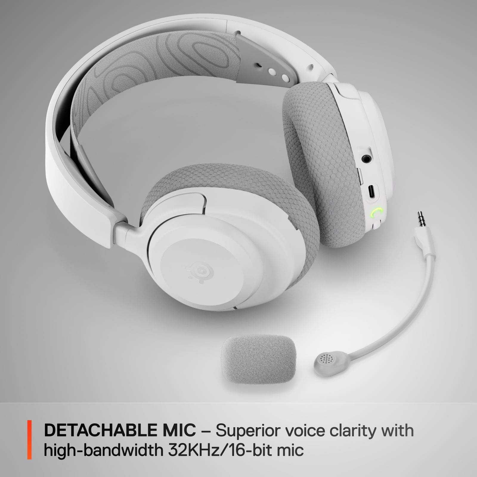 SteelSeries Arctis Nova 3X Wireless Multi-Platform Gaming Headset (White, 0.57 lb) zeiez - Image 3