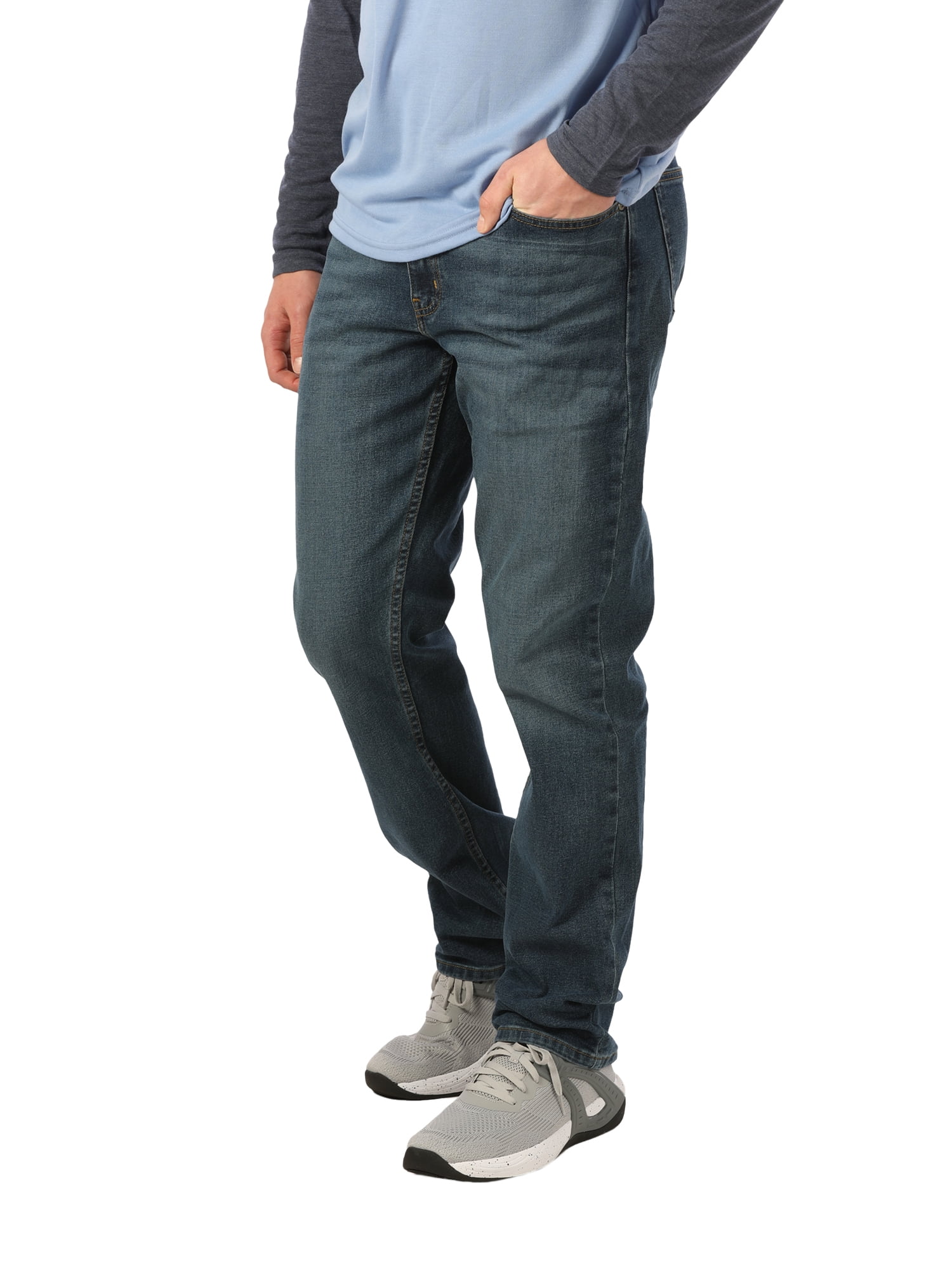 George Men's Athletic Fit Jeans Stretch Denim Pants (Blue, 28-54) mvxt7