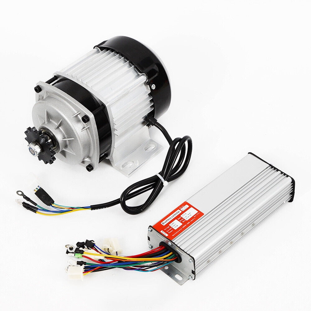 Miumaeov 750W 48V DC Brushless Motor and Controller Kit for DIY Electric Bike and Scooter (Silver) py537