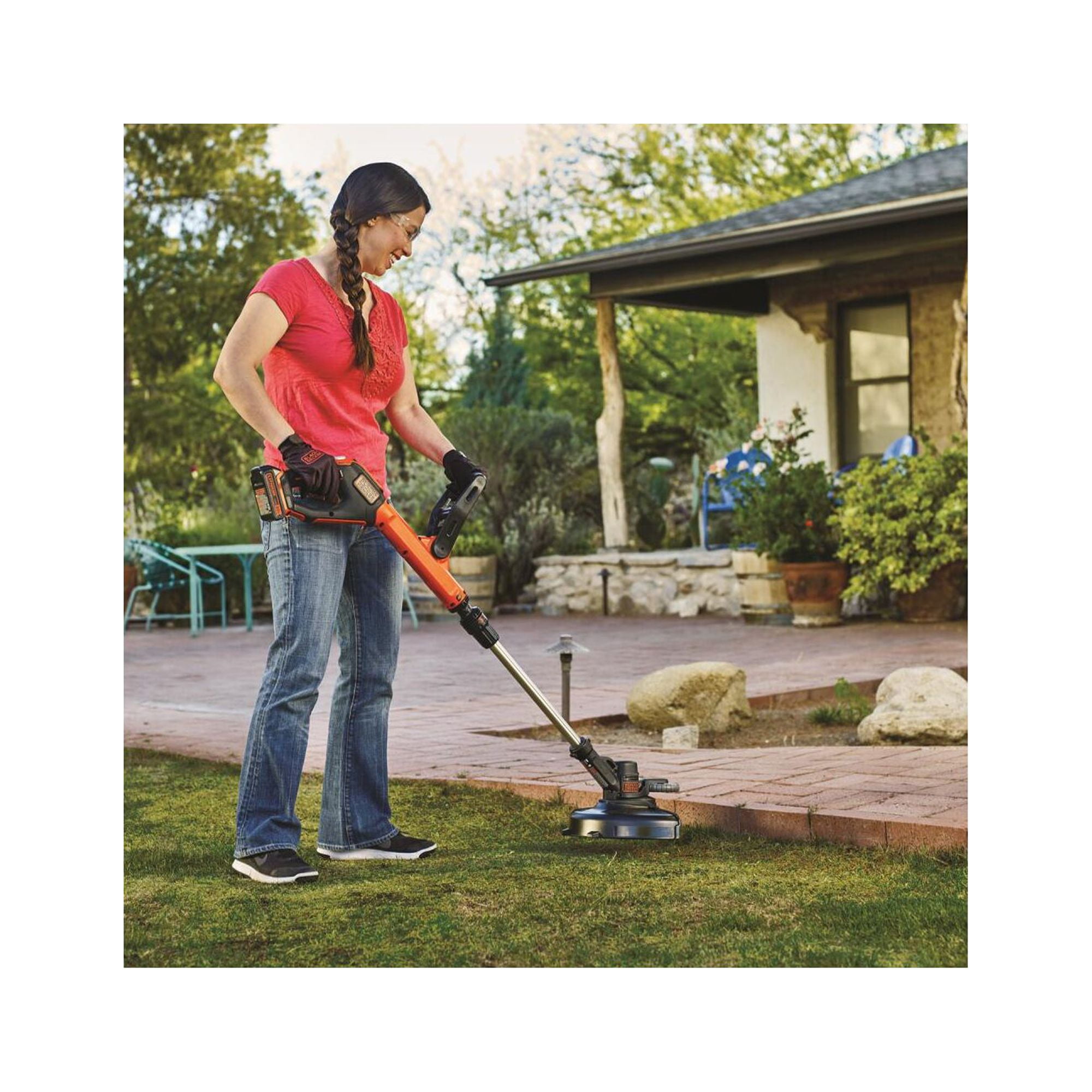 BLACK+DECKER 20V MAX Cordless String Trimmer and Edger Kit (Black, 12 in) iptol