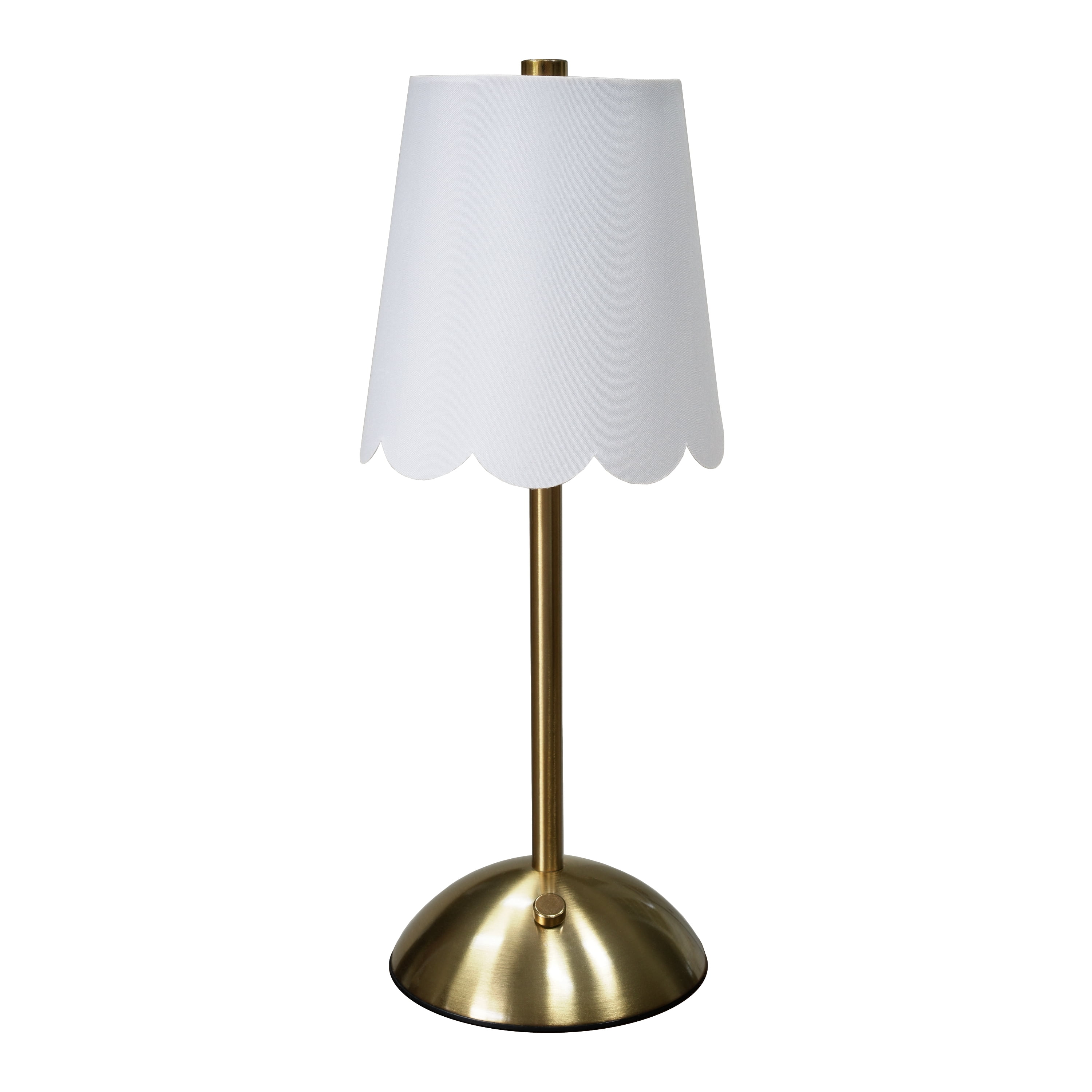 Home Decor Collection Cordless Rechargeable LED Table Lamp with Dimmable 3-Light Settings (Brass, 11.9 in) 6086e