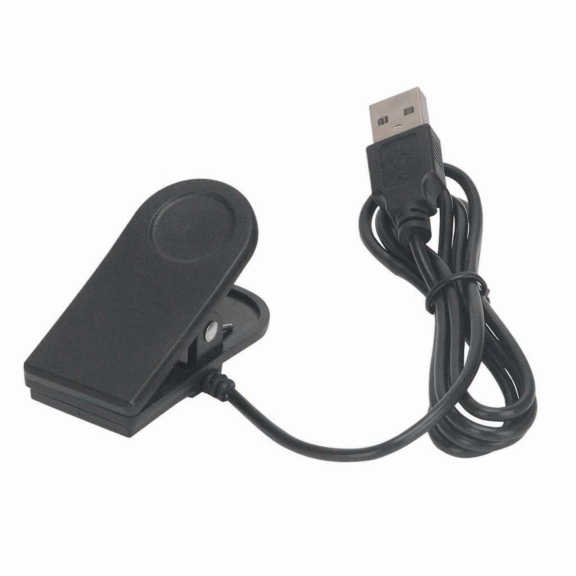 YANI USB Charging Clip Cradle Cable for Garmin Fenix Chronos Watch (Black, 3.28 ft) bav8k