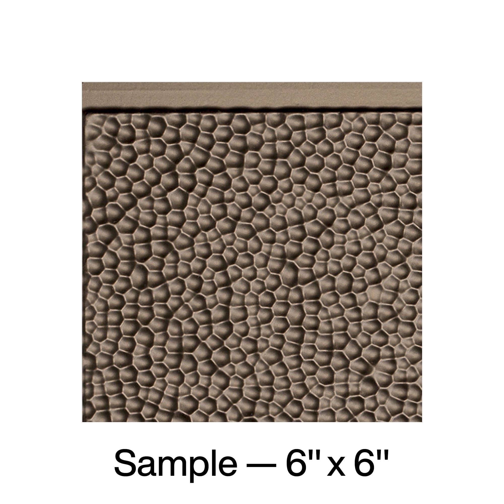 Fasade Hammered Decorative Vinyl Backsplash Panel (Argent Bronze, 6 in x 6 in Sample) pfnha