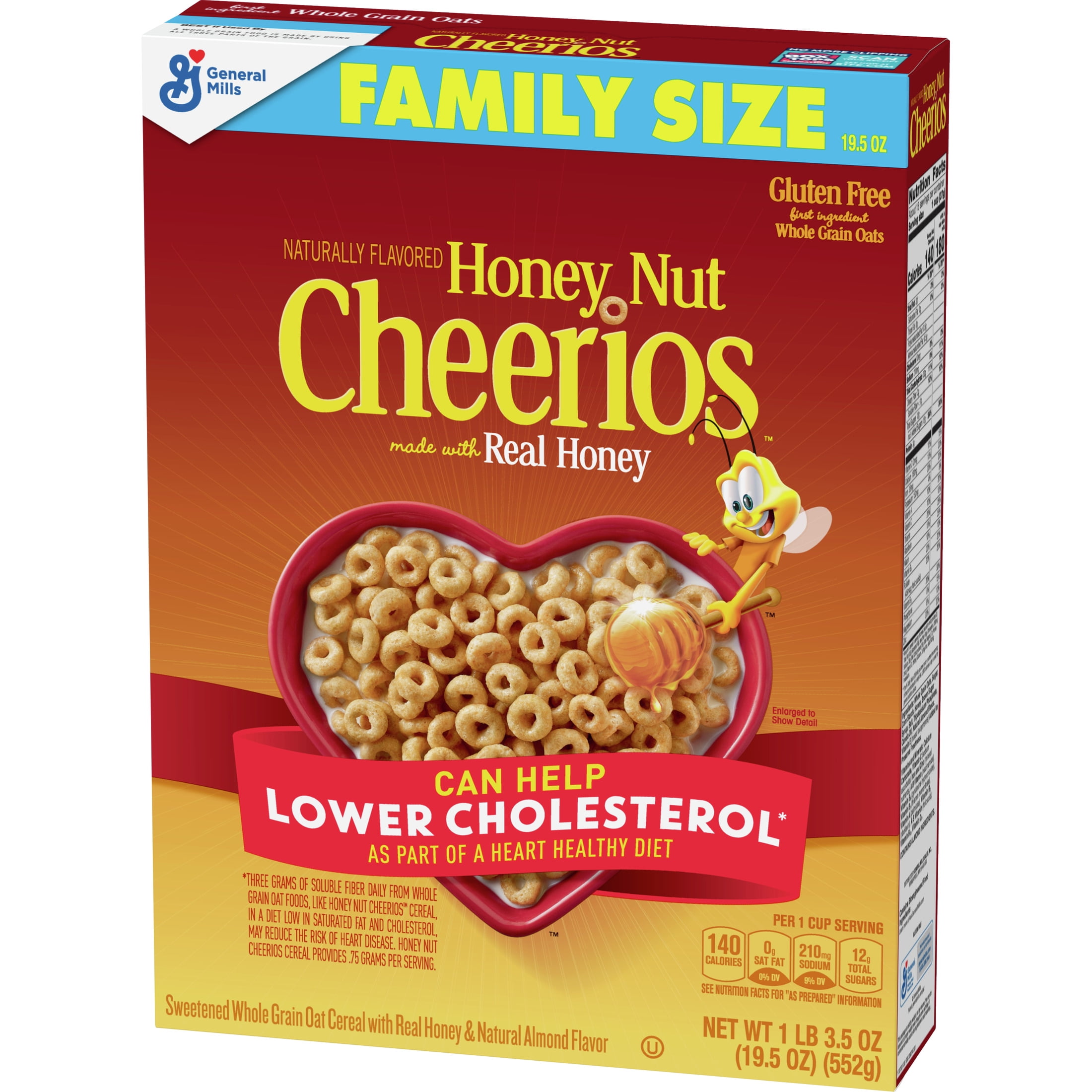 Cheerios Honey Nut Gluten-Free Breakfast Cereal (19.5 oz) zrfy8