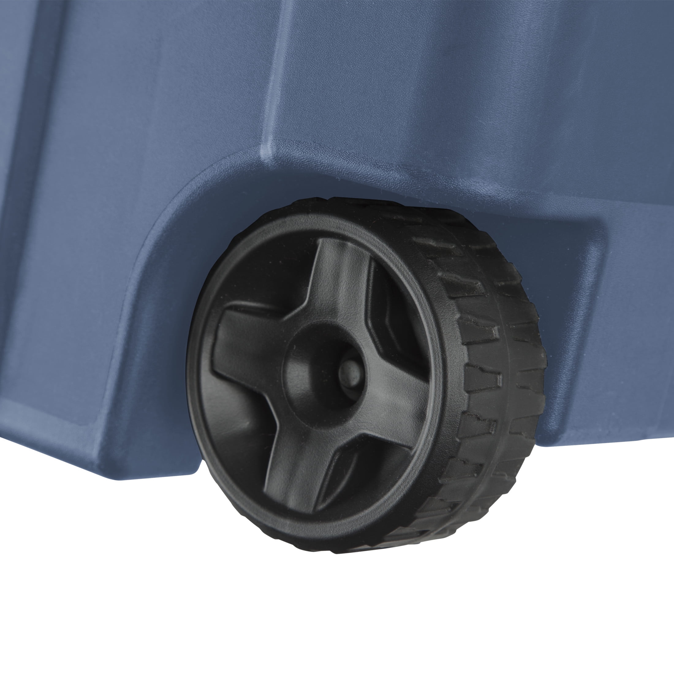 Sterilite Industrial Wheeled Storage Bin, Heavy-Duty Plastic Tote with Latching Lid and Pull Handle (Blue, 40 Gallon, 2 Pack) 1srgn