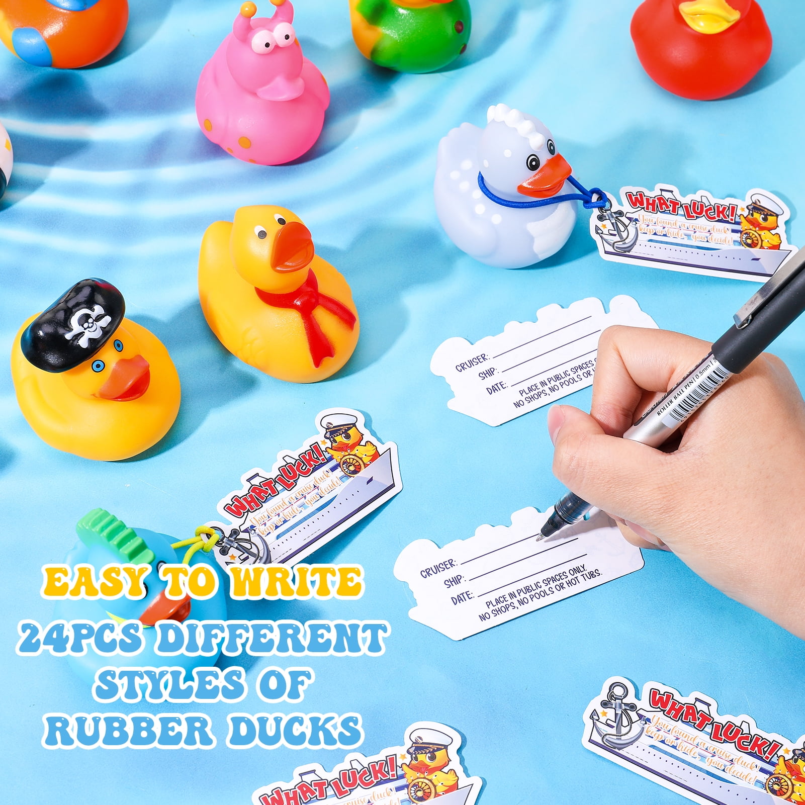 sixwipe Rubber Duck Bath Toy Set for Cruise and Jeep Games (72 Piece Set, 2 in) kd5yh