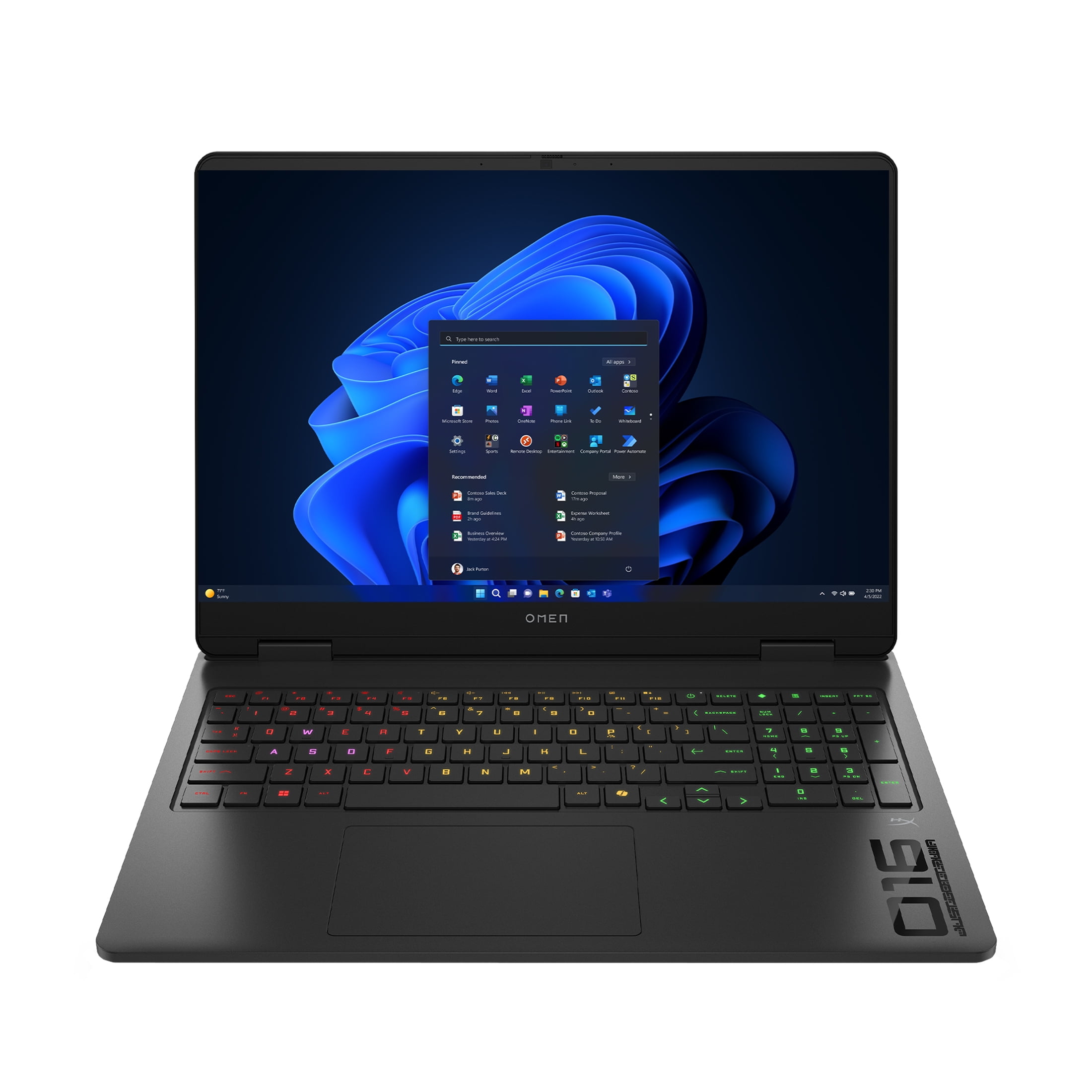 HP OMEN 16 Gaming Laptop, 2K 165Hz Display, Intel Core Ultra 5 225H, NVIDIA RTX 5050, 16GB RAM, 1TB SSD (Shadow Black, 16 in) hneof