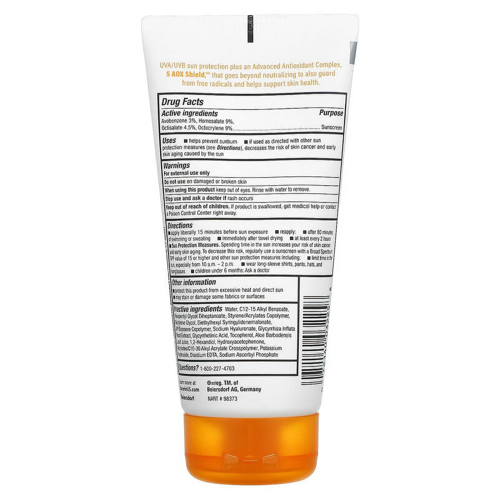 Eucerin Advanced Hydration Lightweight Sunscreen Lotion SPF 50 Fragrance Free (White, 5 fl oz) 1yunw