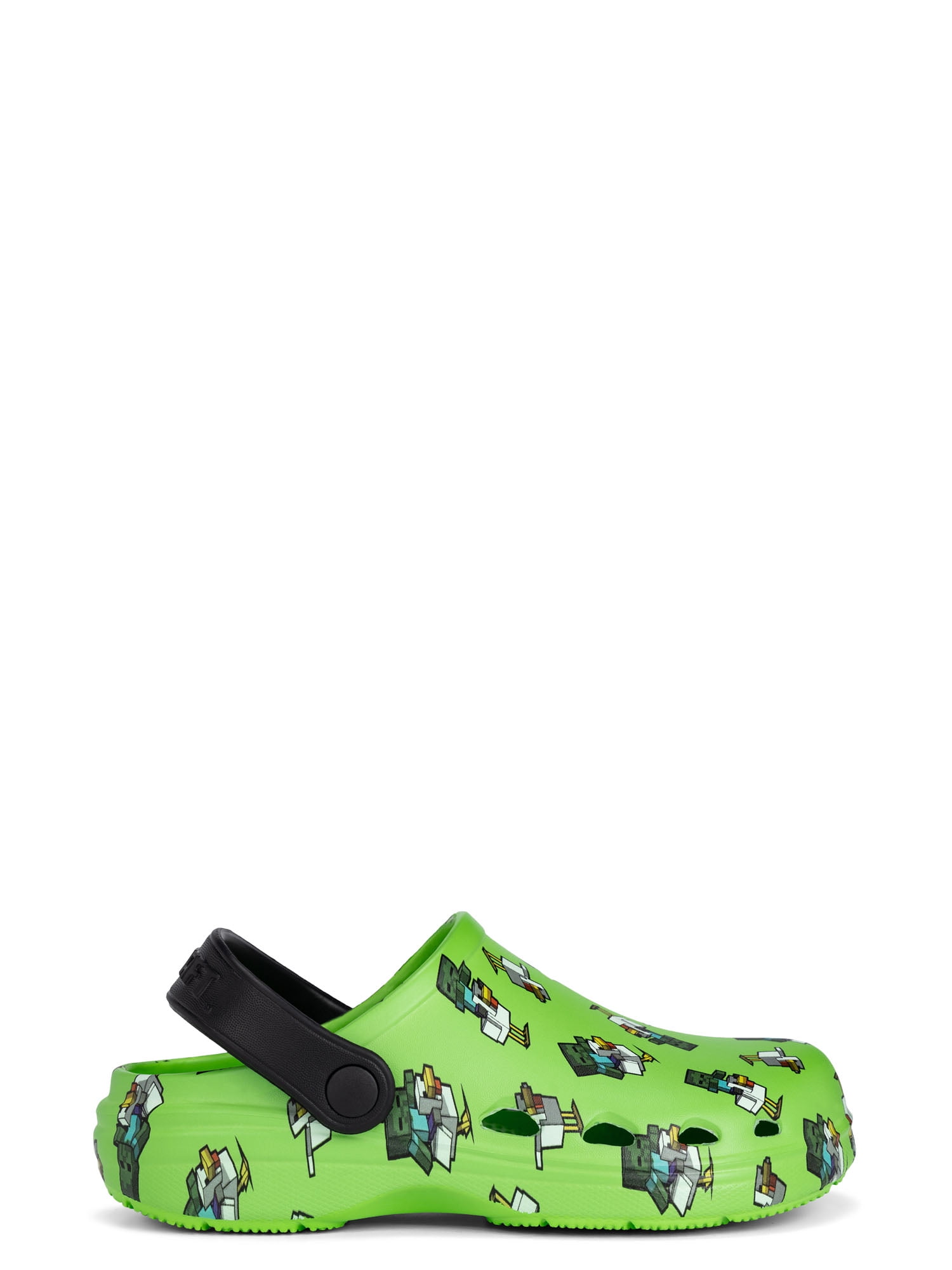Minecraft Boys EVA Clogs Lightweight Water-Friendly Sandals (Green, 12 Little Kid) qazgs