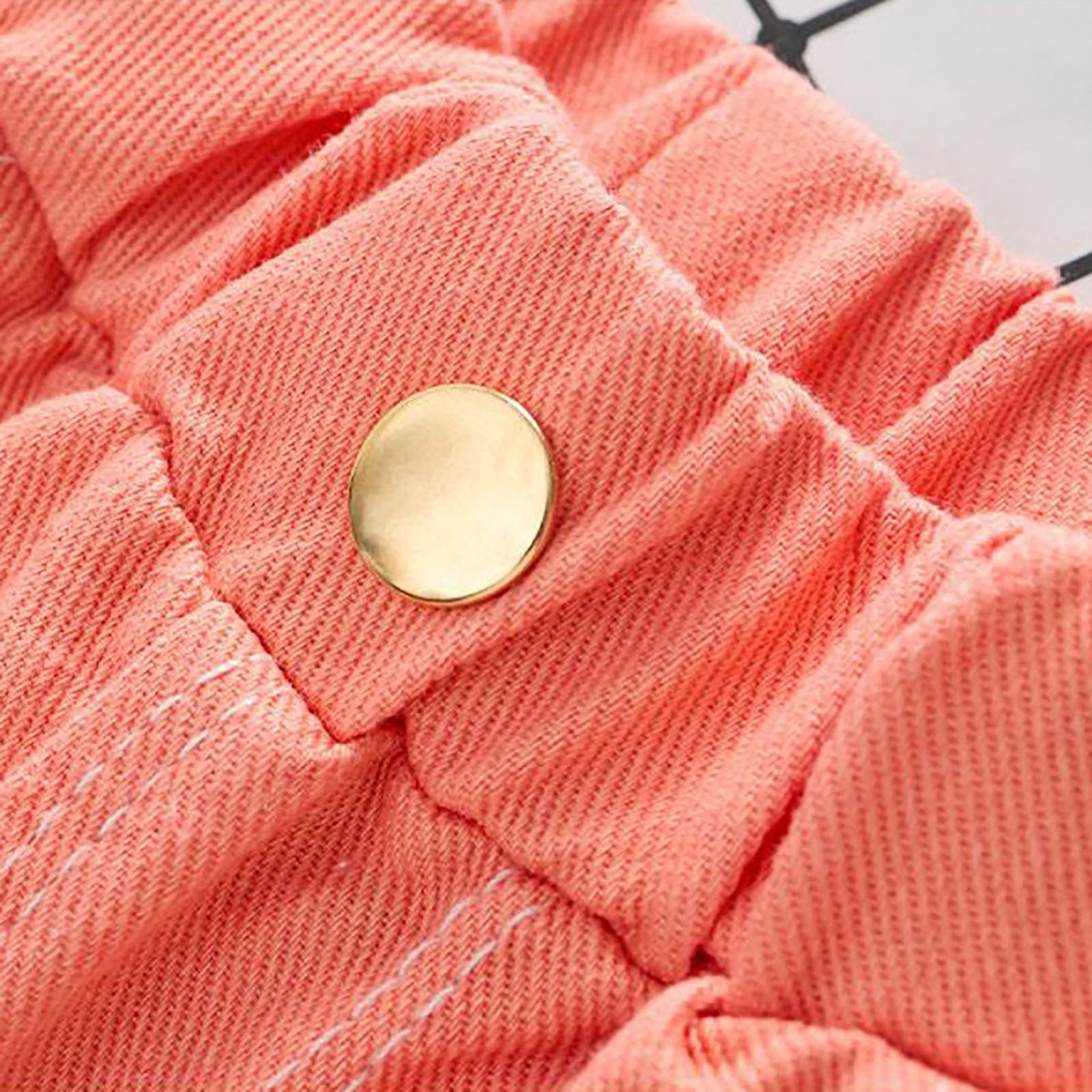 Zanarzt Girls Casual Summer Shorts Elastic Waist Wide Leg Bottoms (Orange, 6-7 Years) 90qnd