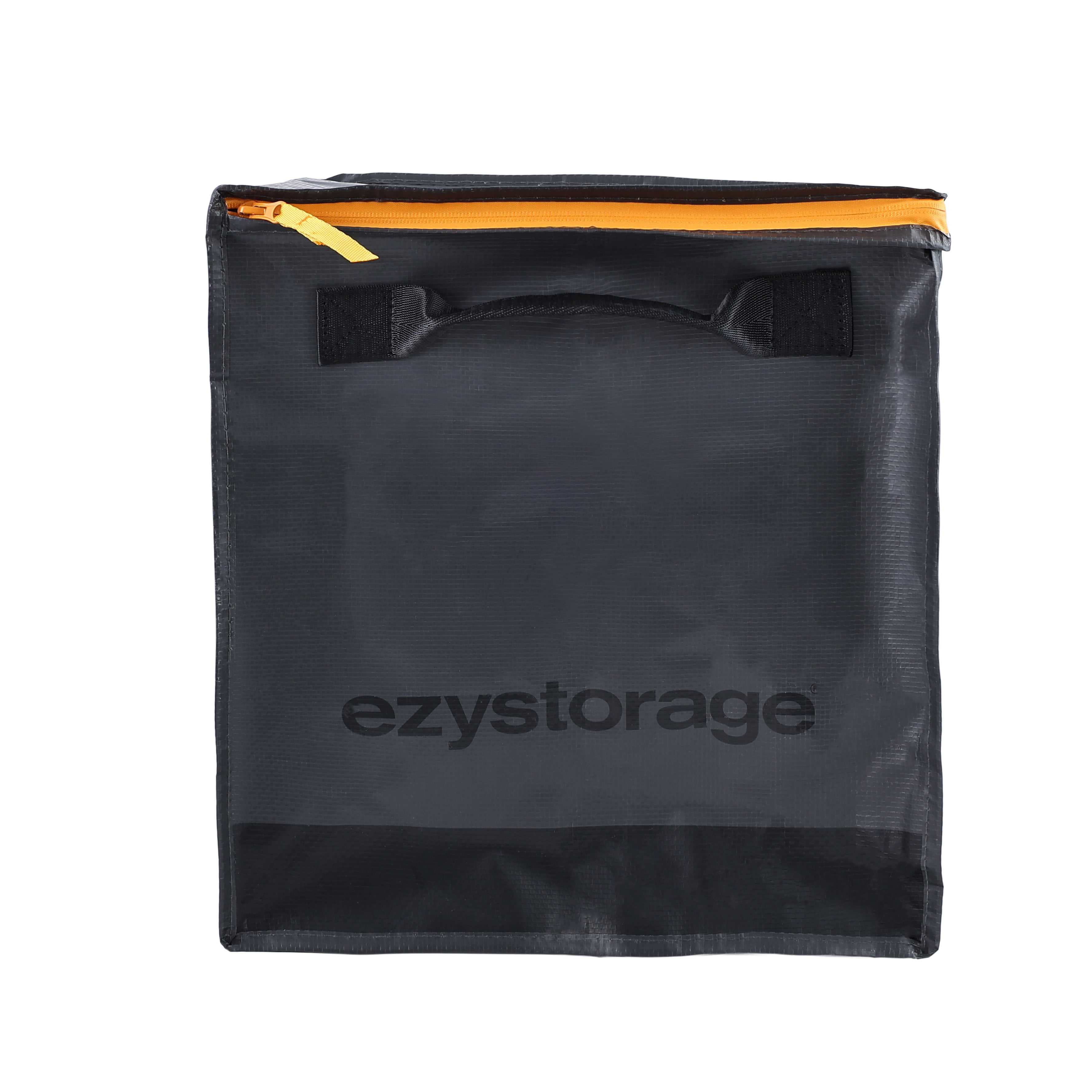 Ezy Storage Heavy-Duty Collapsible Utility Storage Bag with Reinforced Handles (Black, 12.4 Gallon) ex7zc