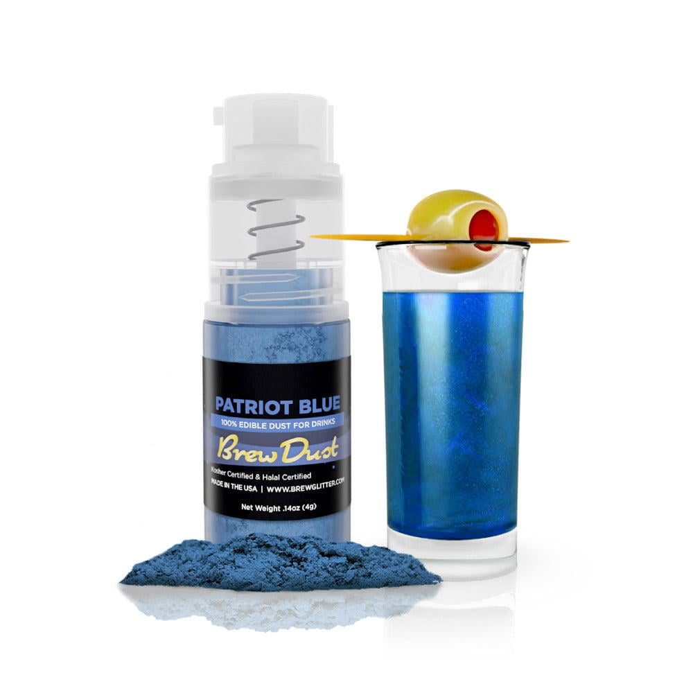Brew Glitter Patriot Blue Edible Drink Powder (Silky Swirl, 0.1 oz) 69kp6