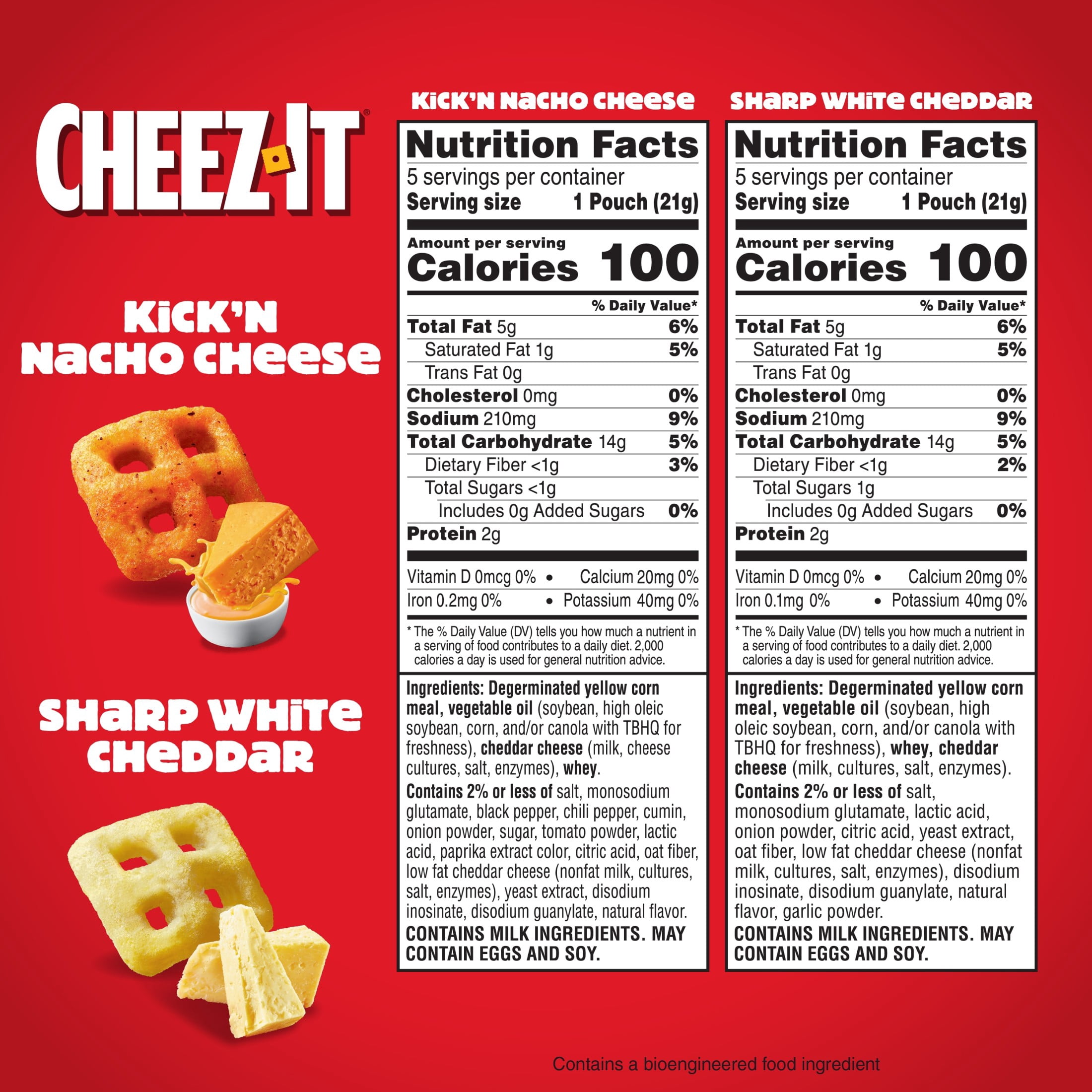 Cheez-It Crunch Variety Pack Baked Cheese Snacks (10 Count, 7.5 oz) ysjel