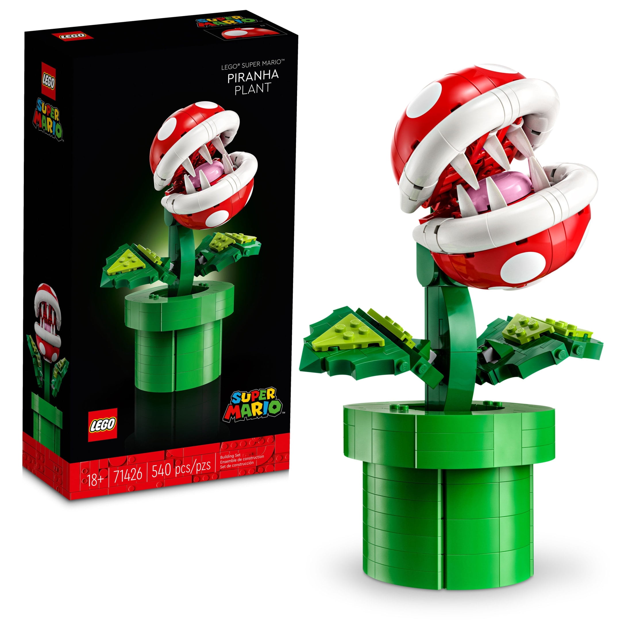 LEGO Super Mario Piranha Plant Building Set for Adults (Multi-Color, 540 Pieces) 4d1io