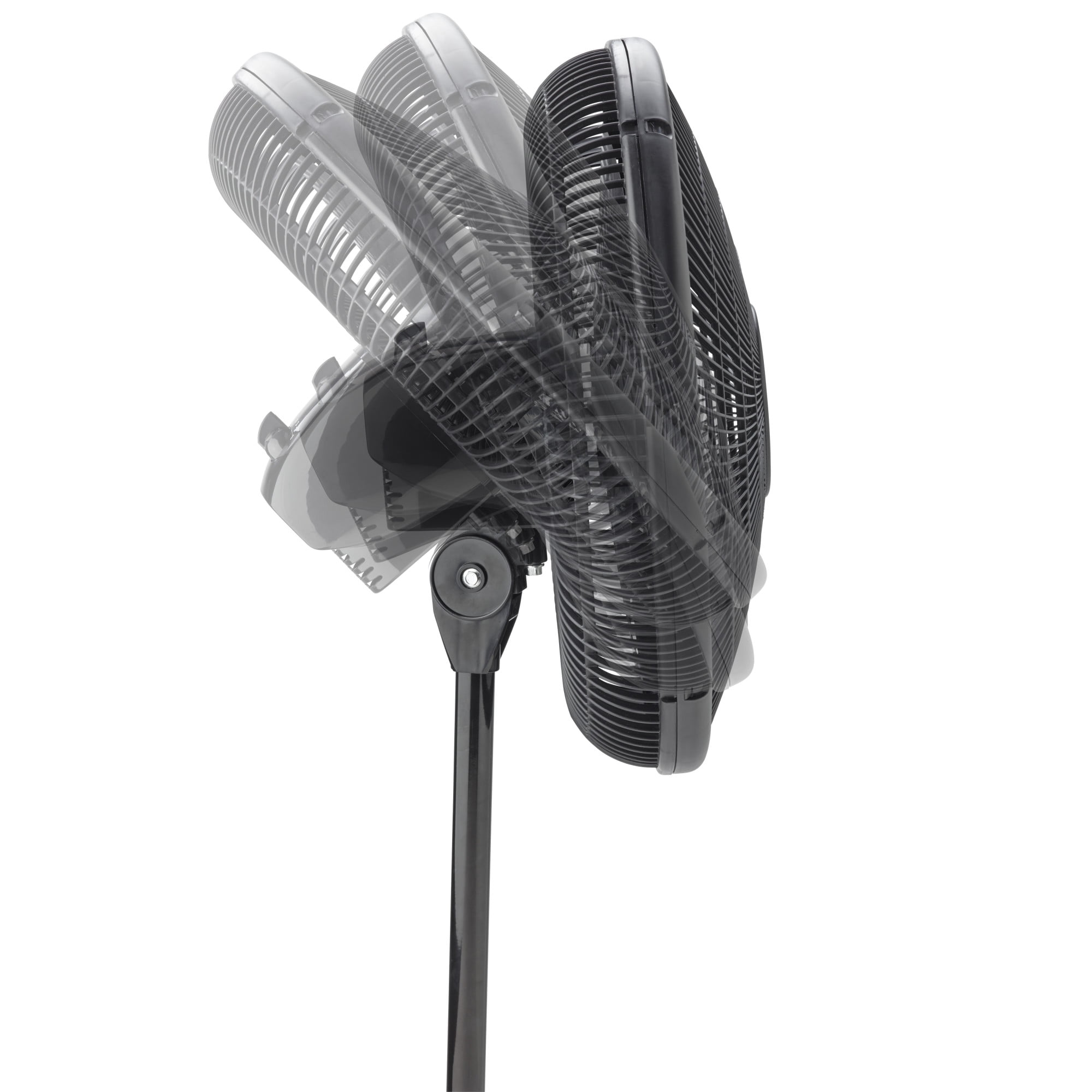 Lasko 16 in Oscillating Pedestal Fan with Adjustable Height and Tilt-Back Head (Black, 47 in Height) 8qr43