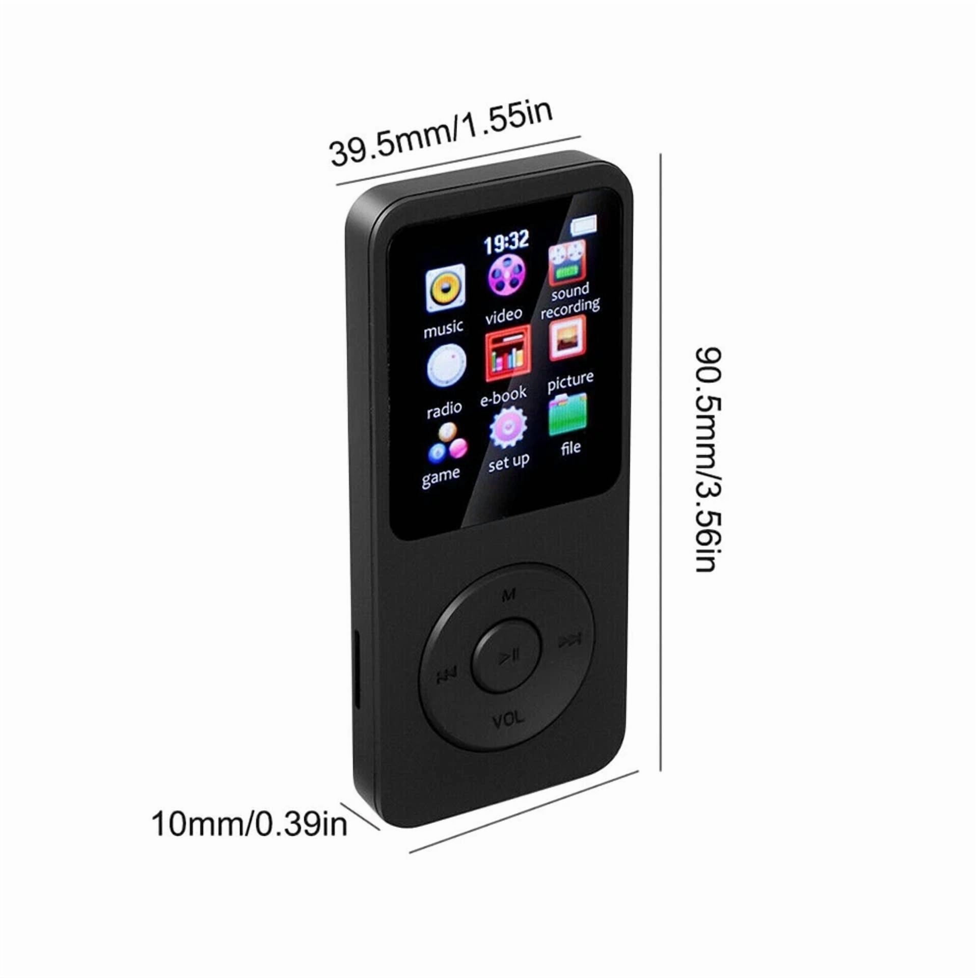 Rhea Portable Bluetooth MP4 MP3 Music Player with FM Radio and Voice Recorder (128GB Storage) c1xrc