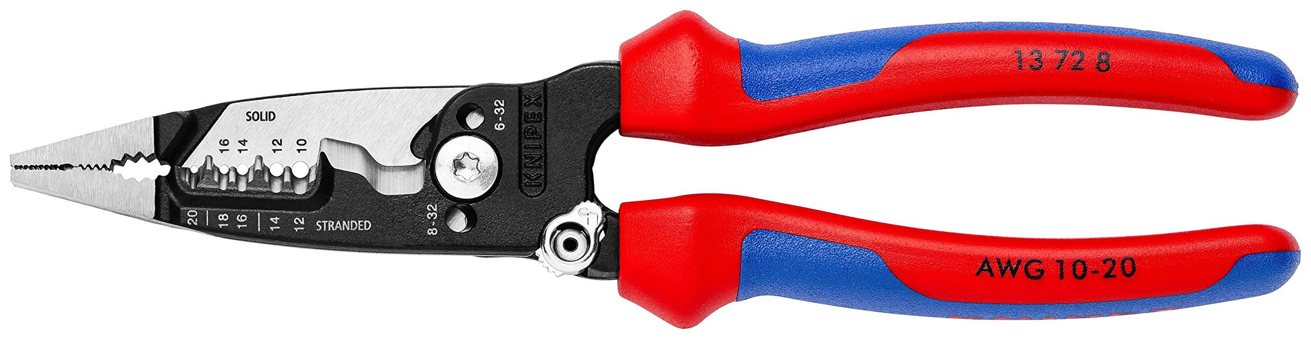 Knipex Tools Forged Wire Stripper, Heavy-Duty Electrical Cutting and Stripping Tool (8 in) 0f67b
