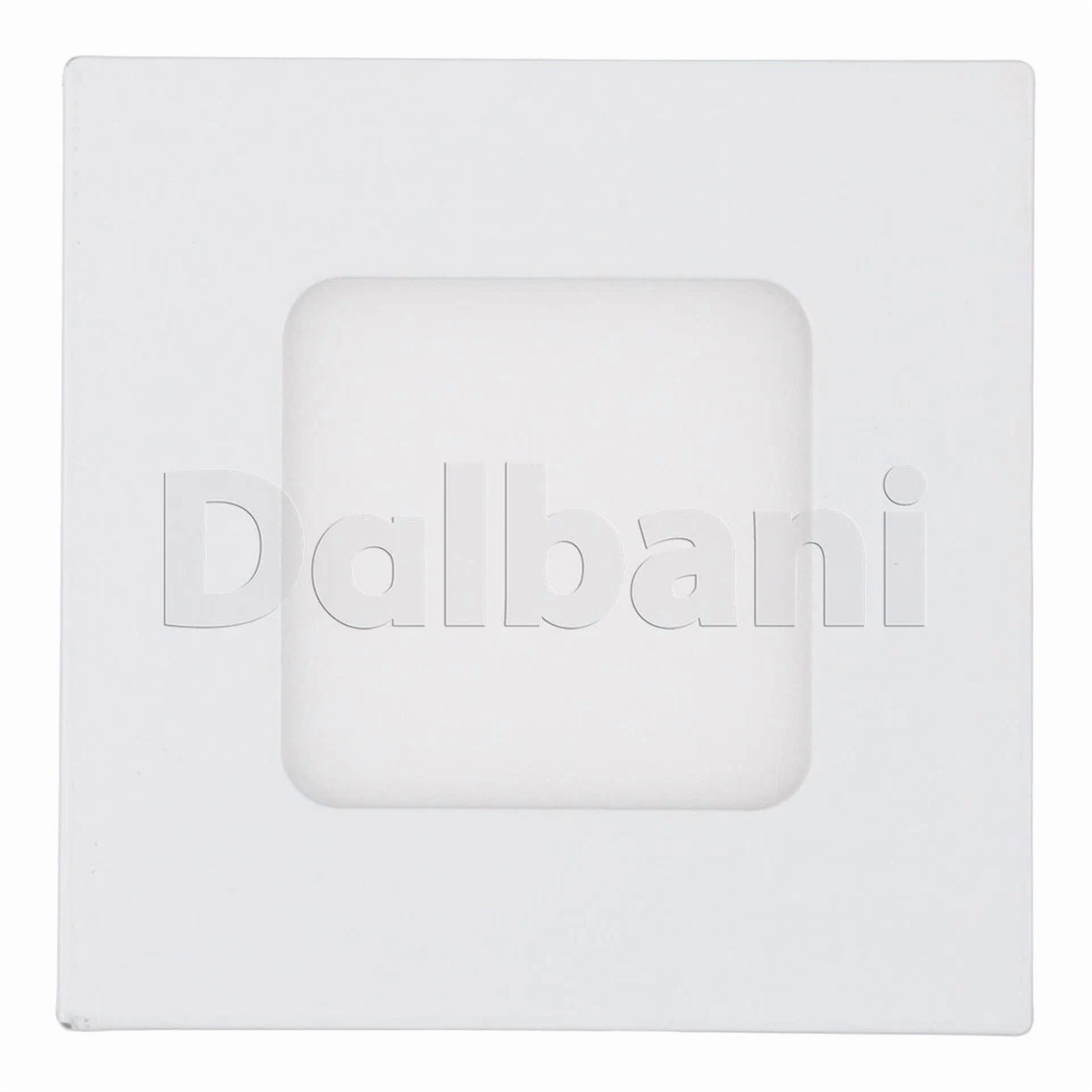 Knack 3W LED Recessed Square Ceiling Panel Light (6000K Daylight, White, 1 Pack) qyjyr