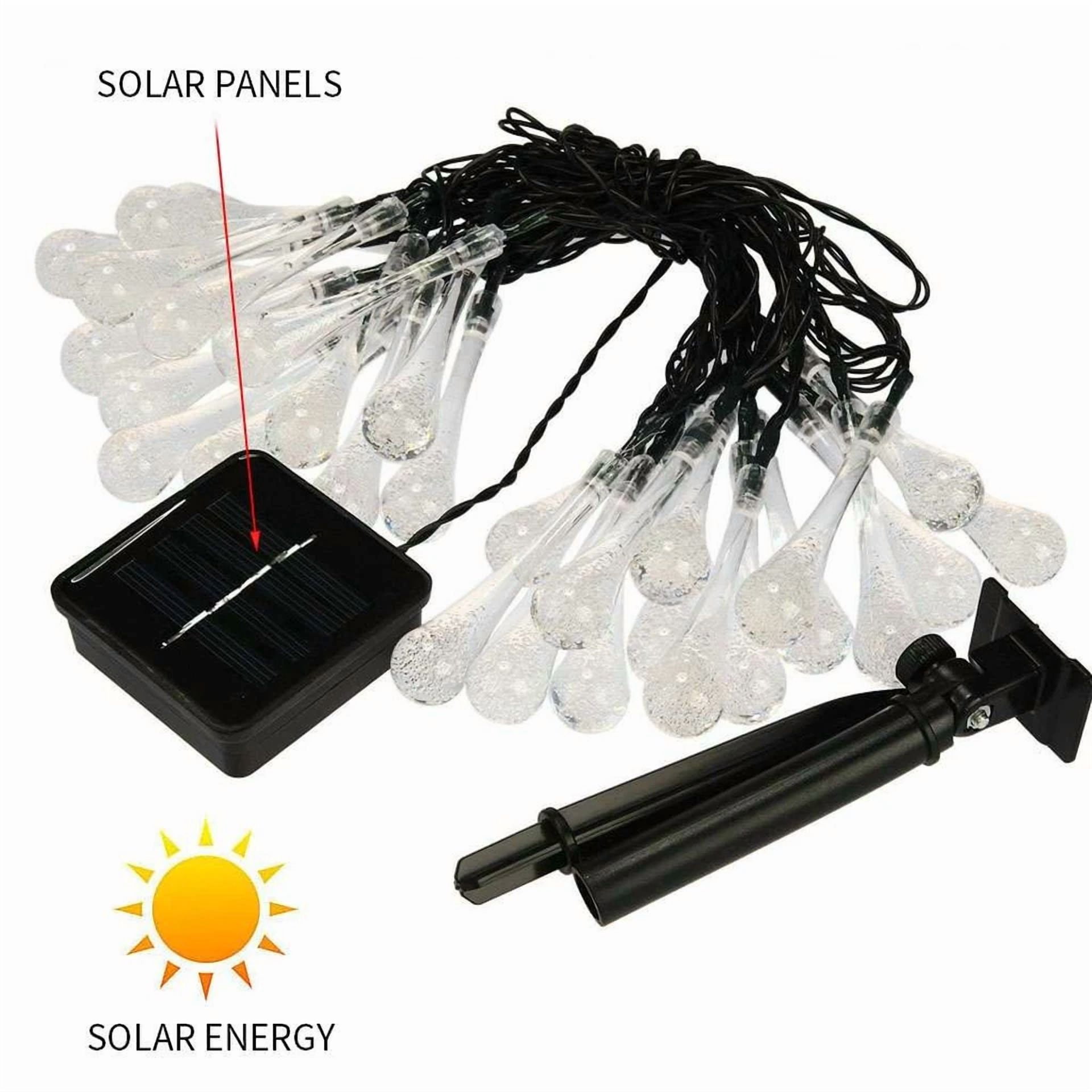 PURELY Solar Fairy String Lights Outdoor Waterproof LED Garden Decor (10 LED, 1 Pack) 35jnq