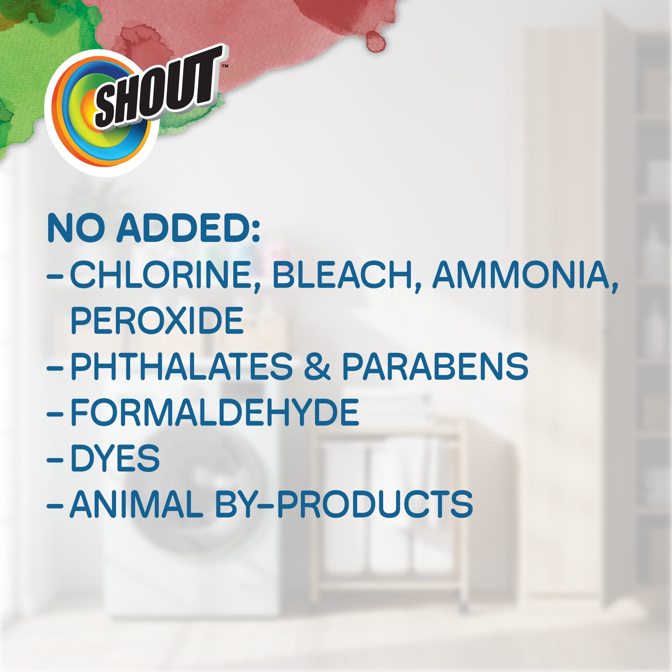 Shout Advanced Laundry Stain Remover, Ultra Concentrated Gel with Built-in Scrubbing Brush (8.7 oz) 24m4m