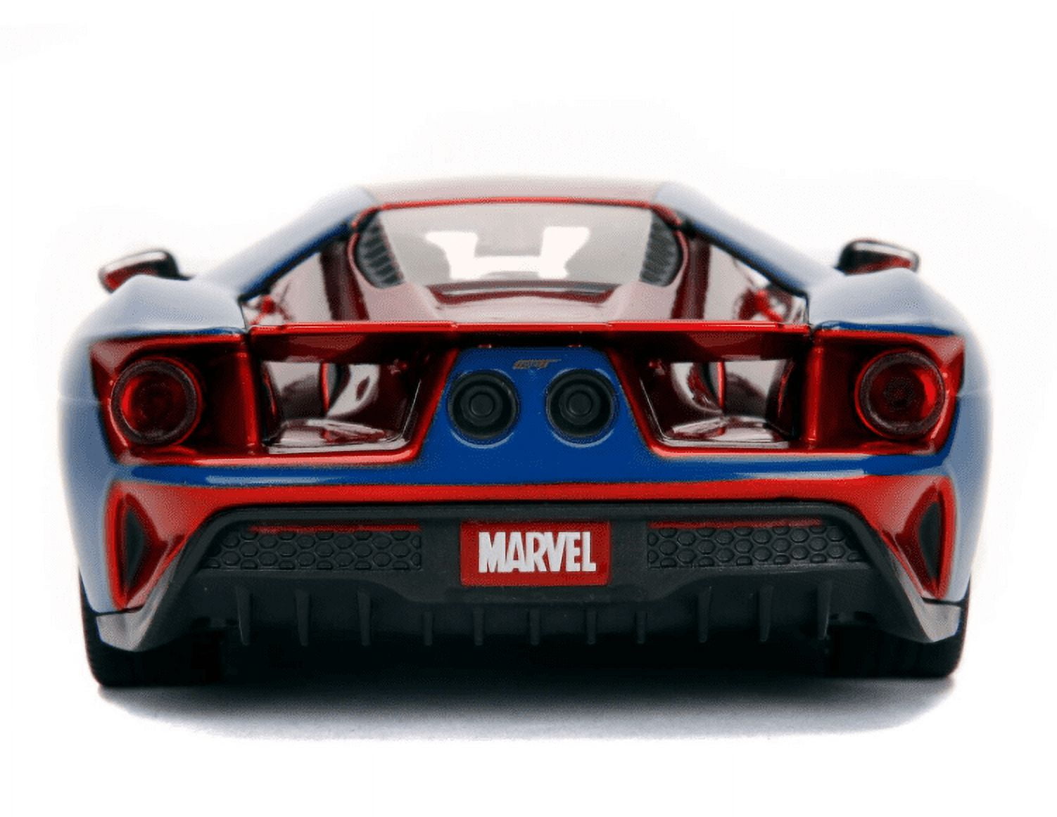 Jada Toys Marvel Spiderman 2017 Ford GT Die-Cast Vehicle with Figure (Red, 1:24 Scale) azke2