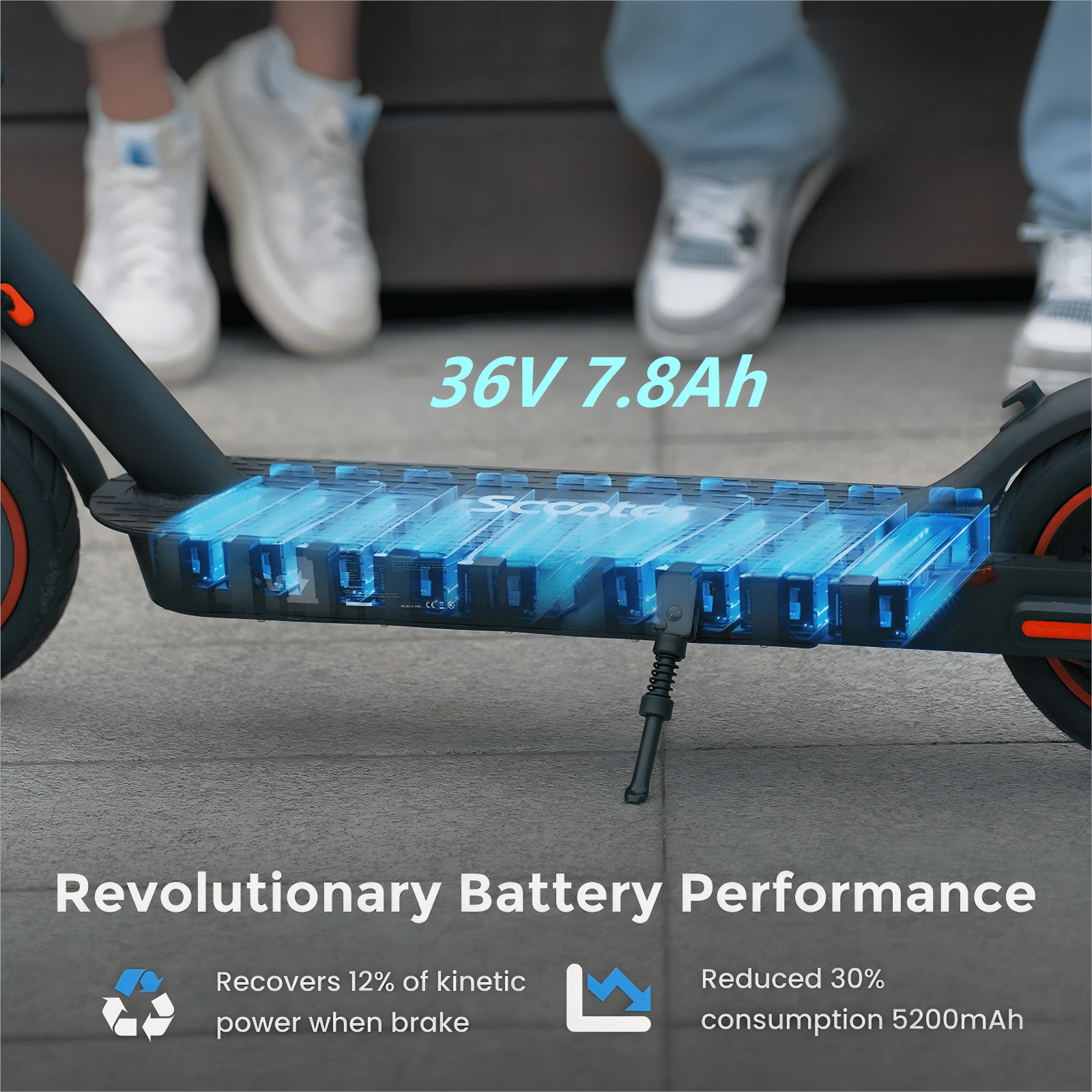 iScooter Electric Scooter for Adults and Teens, 350W Motor, 21 MPH Top Speed, 21 Mile Range, Foldable Commuter E-Scooter (Black, 8.5 in Tires) 2nuhy
