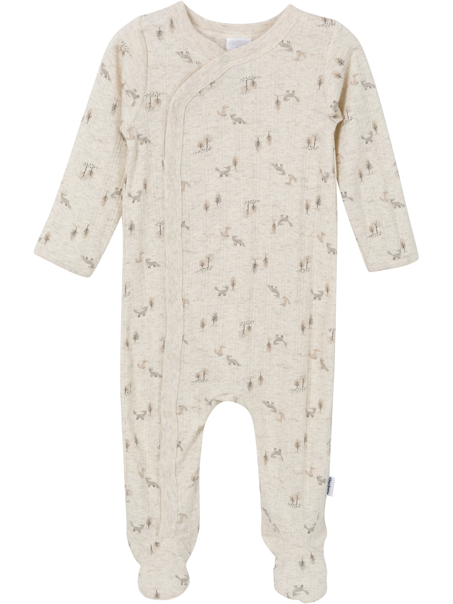 Gerber Gender Neutral Sleep 'N Play Footed Pajamas (Soft Cotton, 2-Pack, Preemie - 6/9 Months) cvfvw