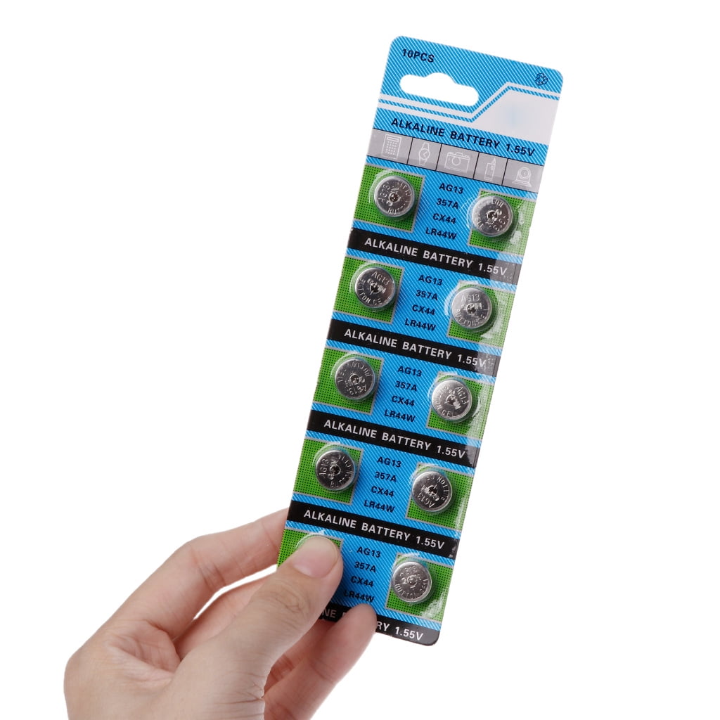 MANNYA LR44 AG13 Button Coin Cell Batteries (10 Pack, 1.5V) 2x92i