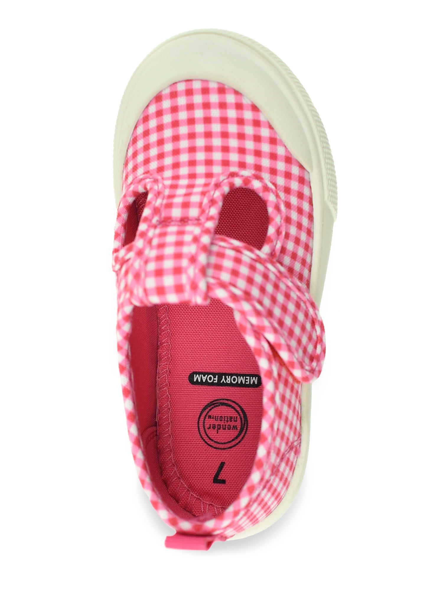 Wonder Nation Toddler Girls Casual T-Strap Mary Jane Shoes (Pink, 6 Toddler) f9grr