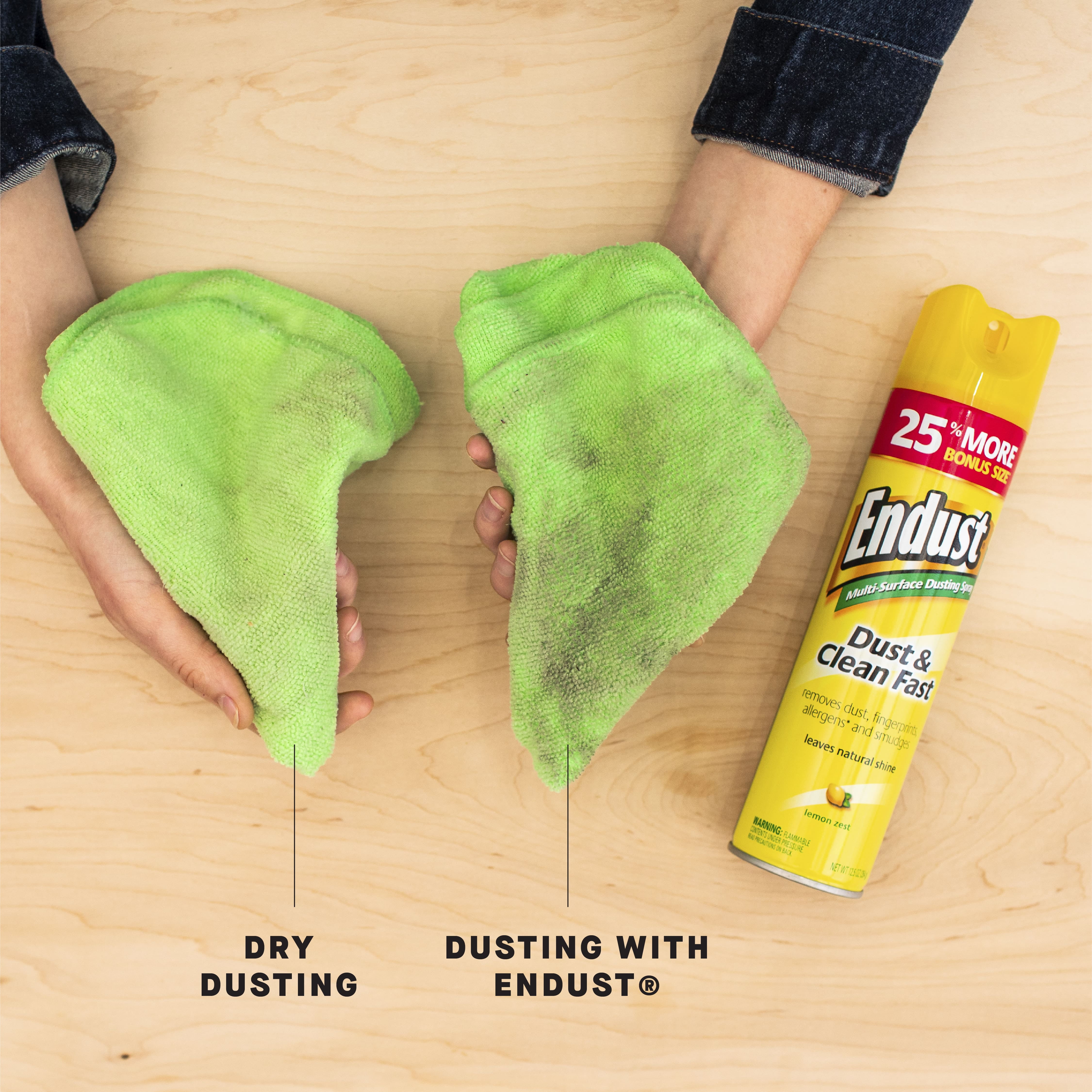 Endust Multi-Surface Dusting and Cleaning Spray, Lemon Zest Scent (12.5 oz) i3v1n - Image 4