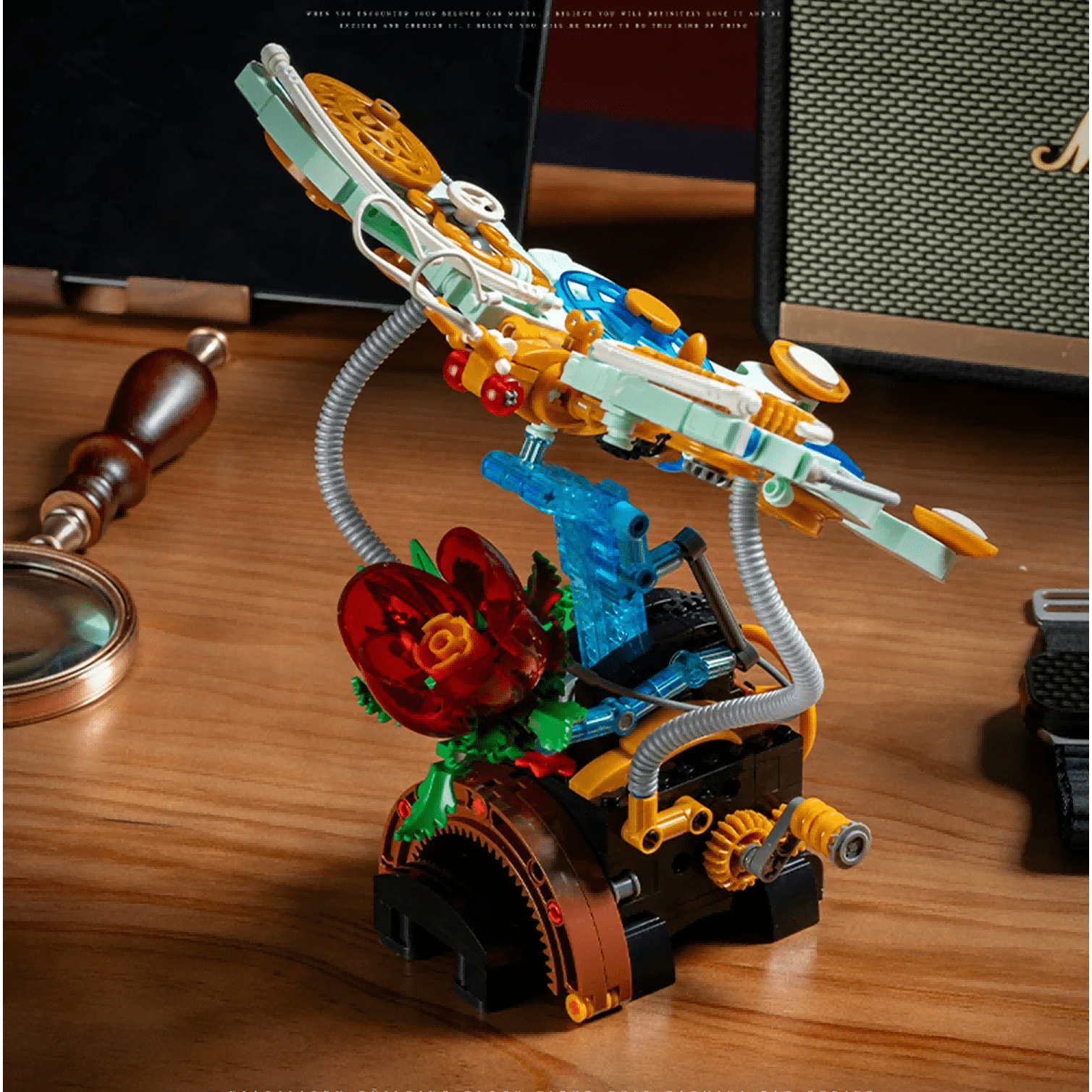 GZBrick Mechanical Butterfly Building Set Steampunk Insect Model (576 Pieces) 082r2