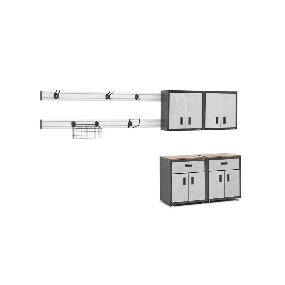 Gladiator GearTrack Wall Storage Channels (Grey, 48 in) kq4ly
