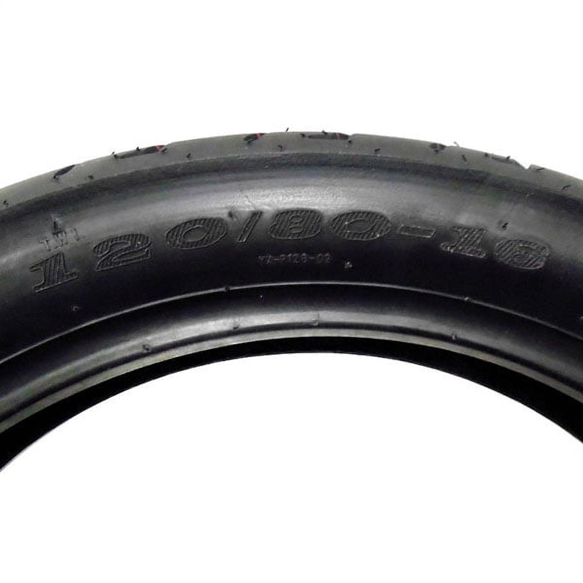 MMG Motorcycle Tire Set (Front 100/80-16, Rear 120/80-16) High-Grip Performance Rubber for Scooters ot515