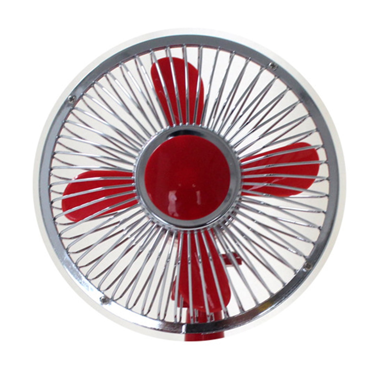 Ysmooiuy Retro Oscillating Desk Fan, 2-Speed Portable Table Fan for Office and Dorm (Red, 5.7 in) mcguy